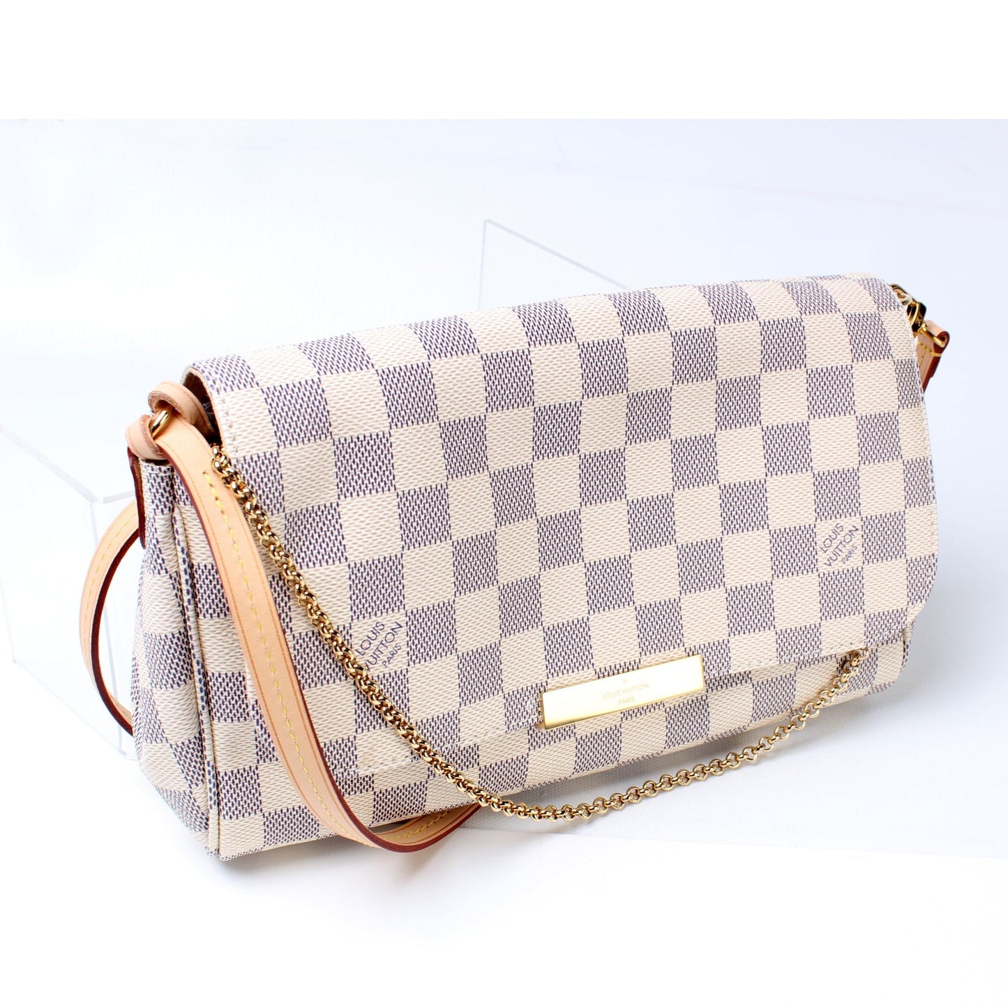 Louis Vuitton Favorite MM Azur Damier Handbag Azur 15