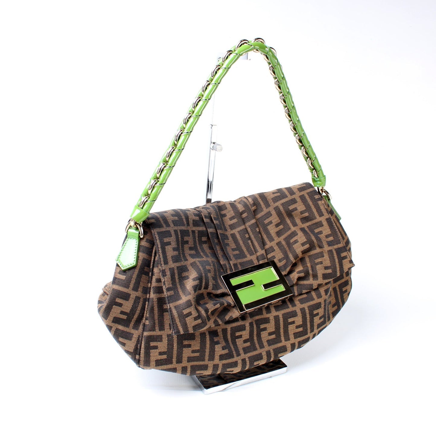 Fendi 8Br614 Zucca Mia Bag Flap Travel Bag