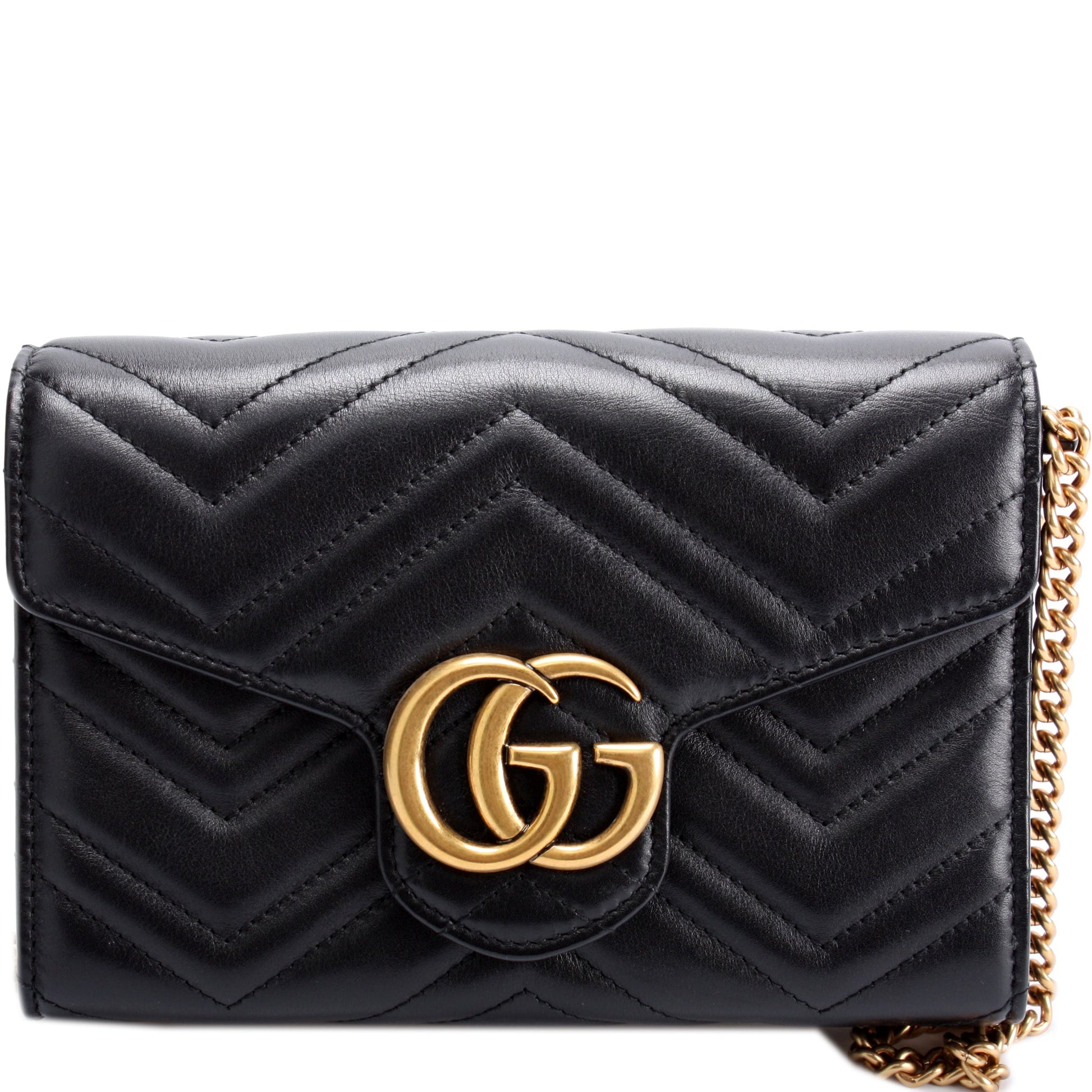 Gucci Marmont Chain Wallet Case Wallet 13