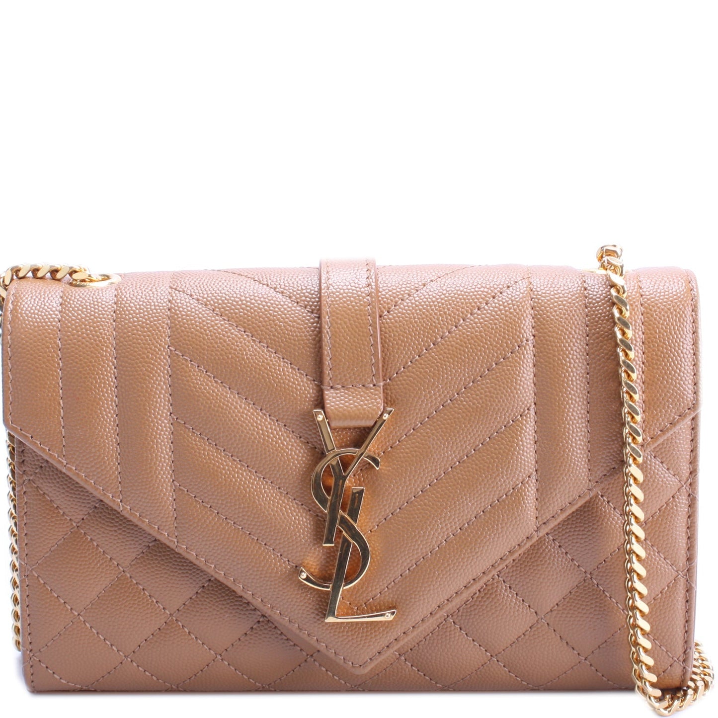 YSL Saint Laurent Saint Laurent Envelope Chevron Bag Small Travel Bag
