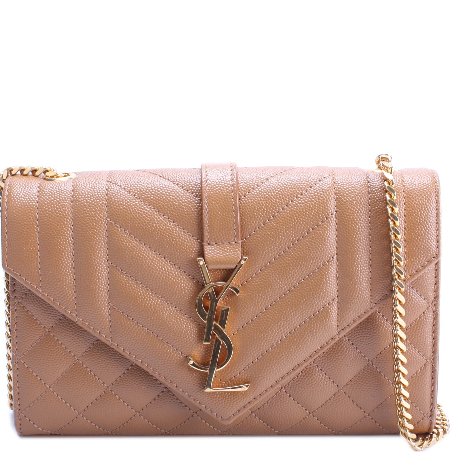 YSL Saint Laurent Saint Laurent Envelope Chevron Bag Small Travel Bag