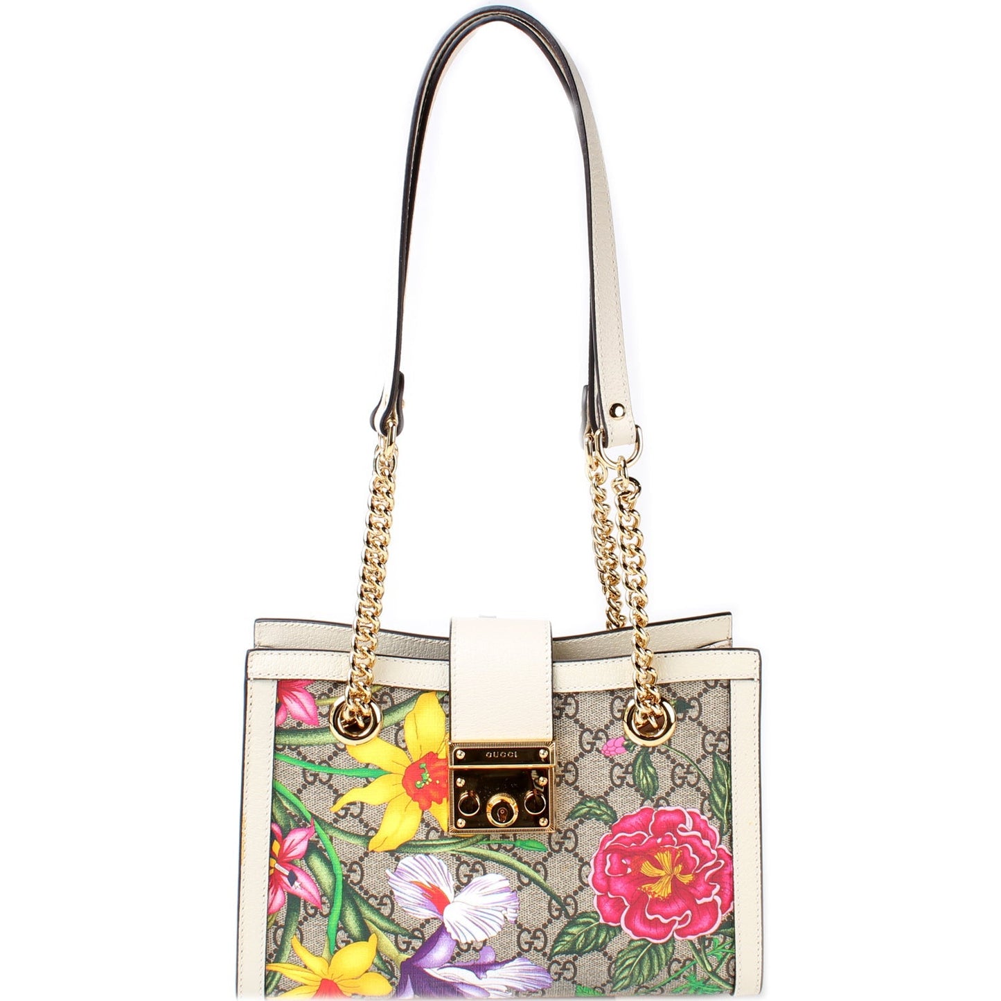 Gucci Padlock GG Flora Travel Bag