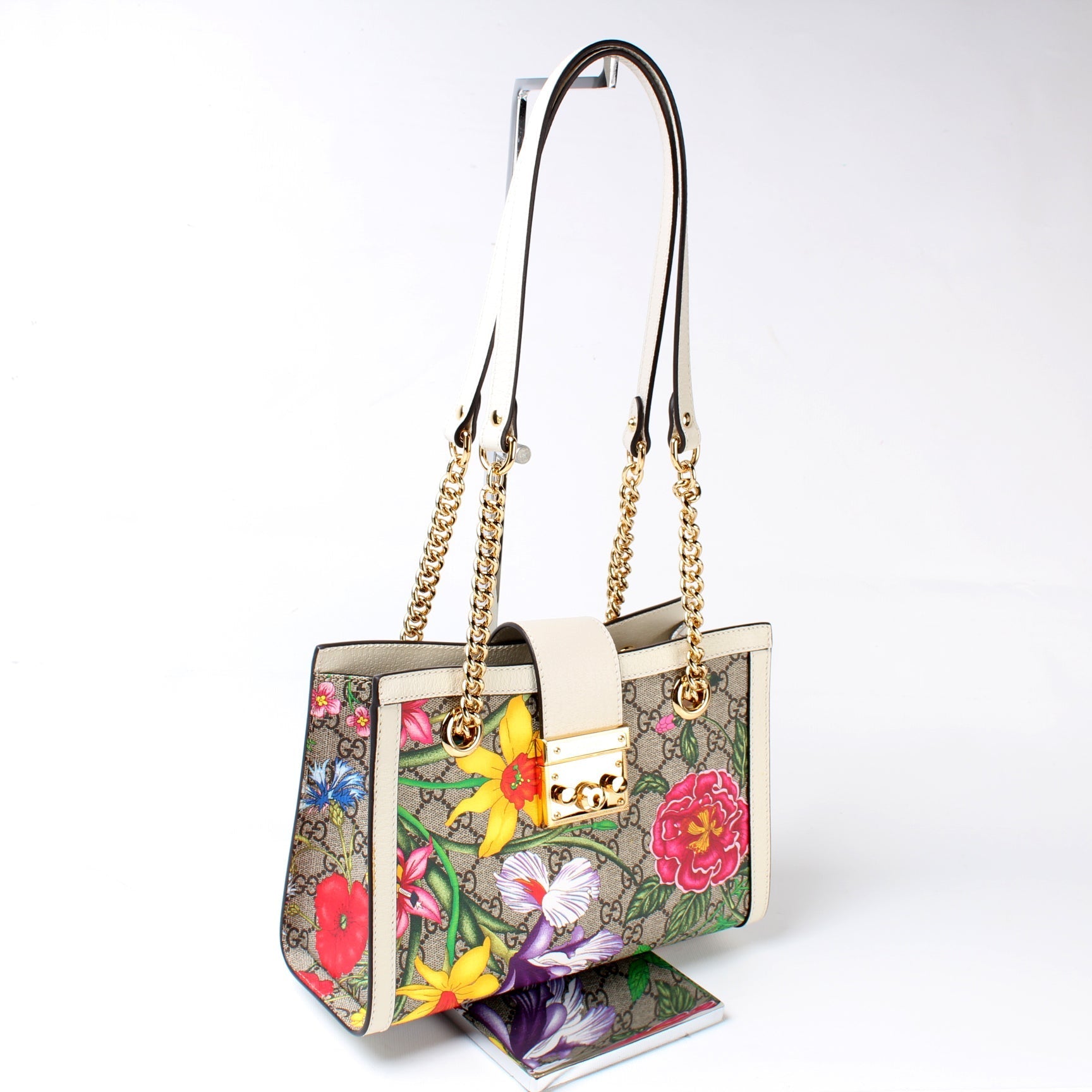 Gucci Padlock GG Flora Travel Bag