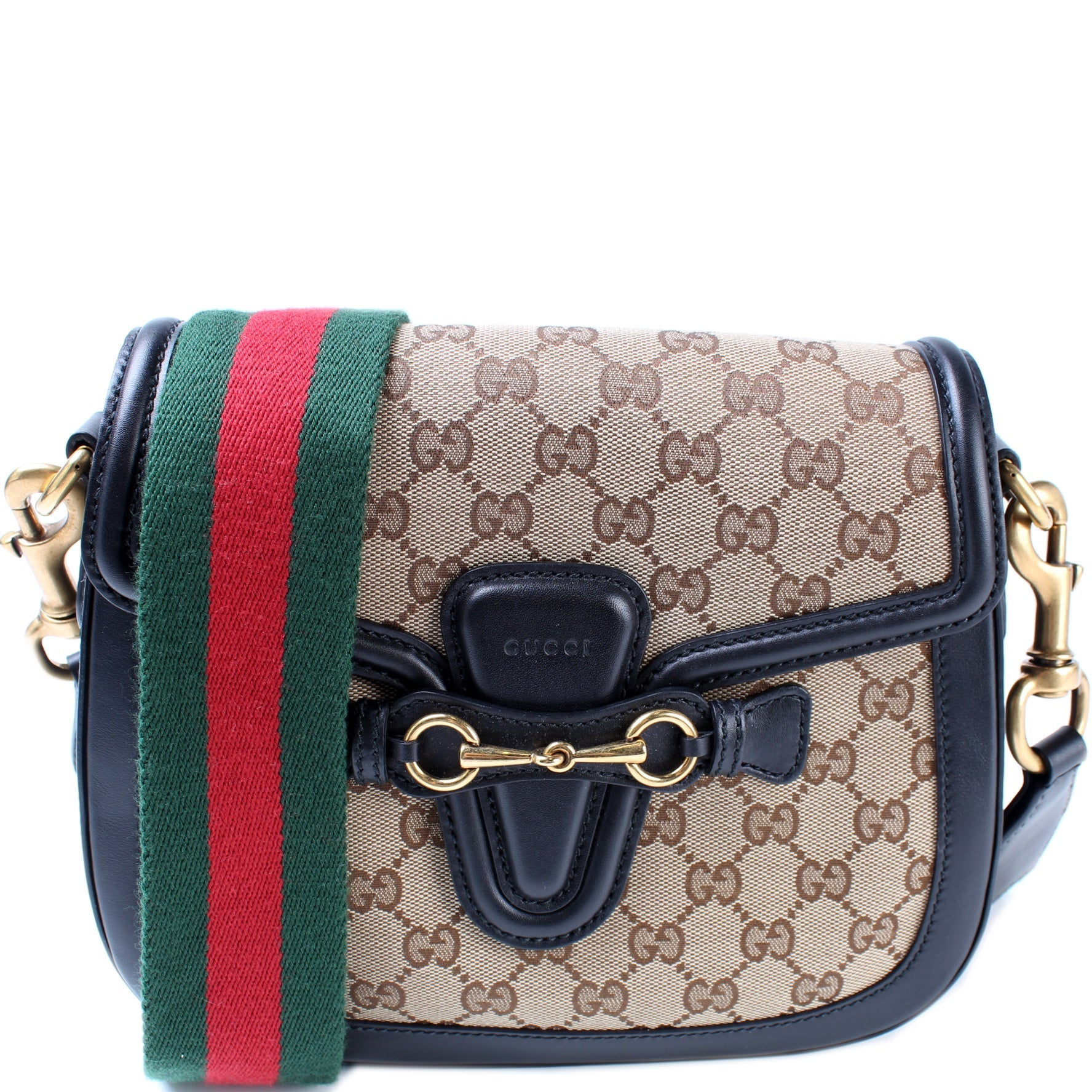 Gucci GG Lady Web Original Canvas Shoulder Bag