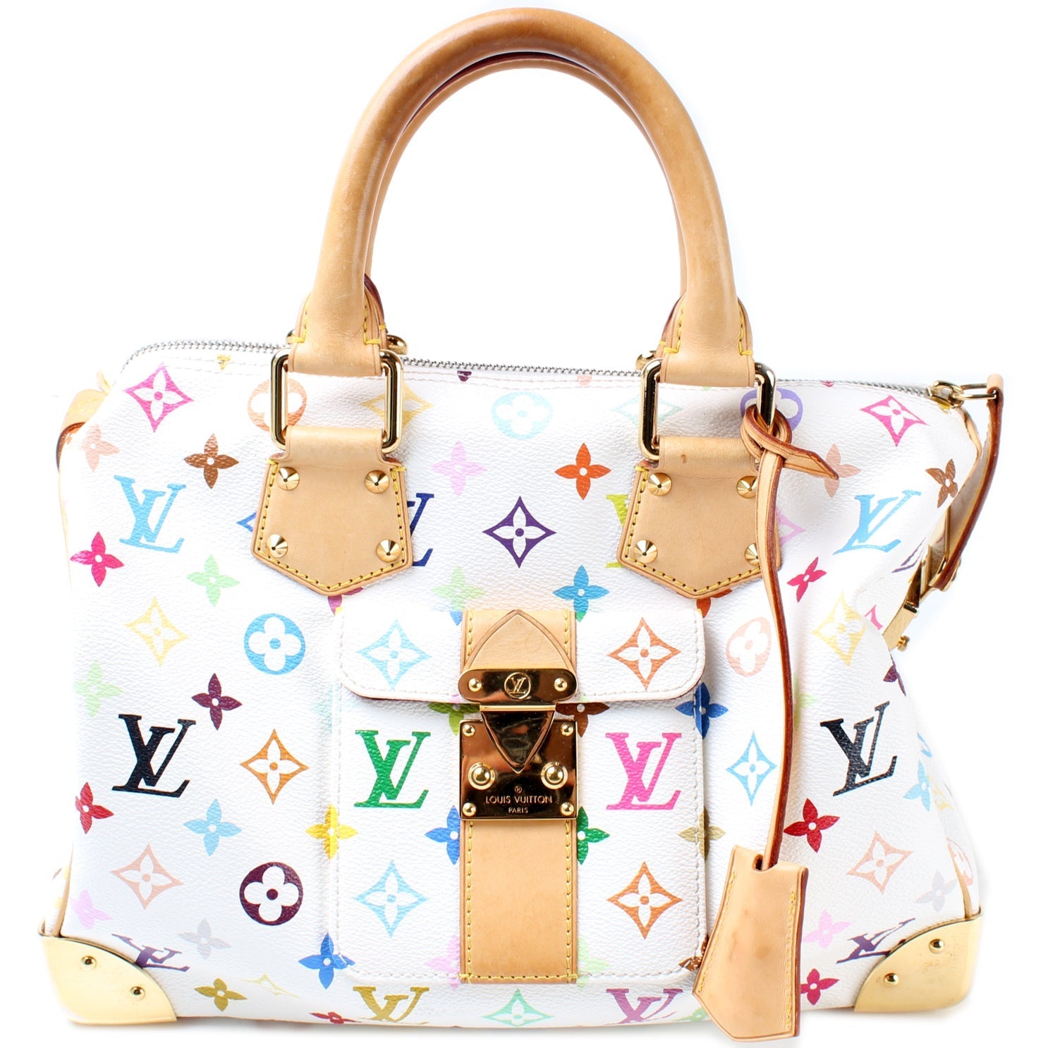 Louis Vuitton Speedy 30 Monogram Multicolor Handbag Monogram 5
