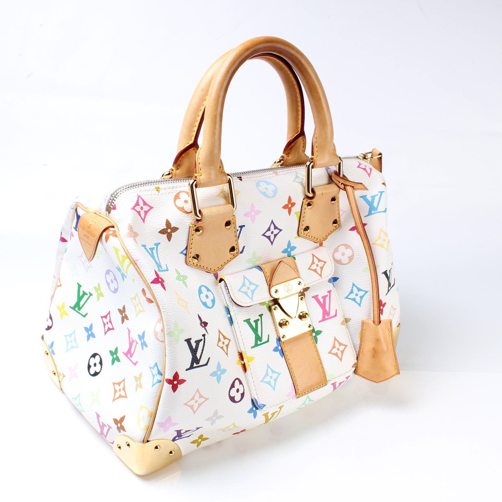 Louis Vuitton Speedy 30 Monogram Multicolor Handbag Monogram 5