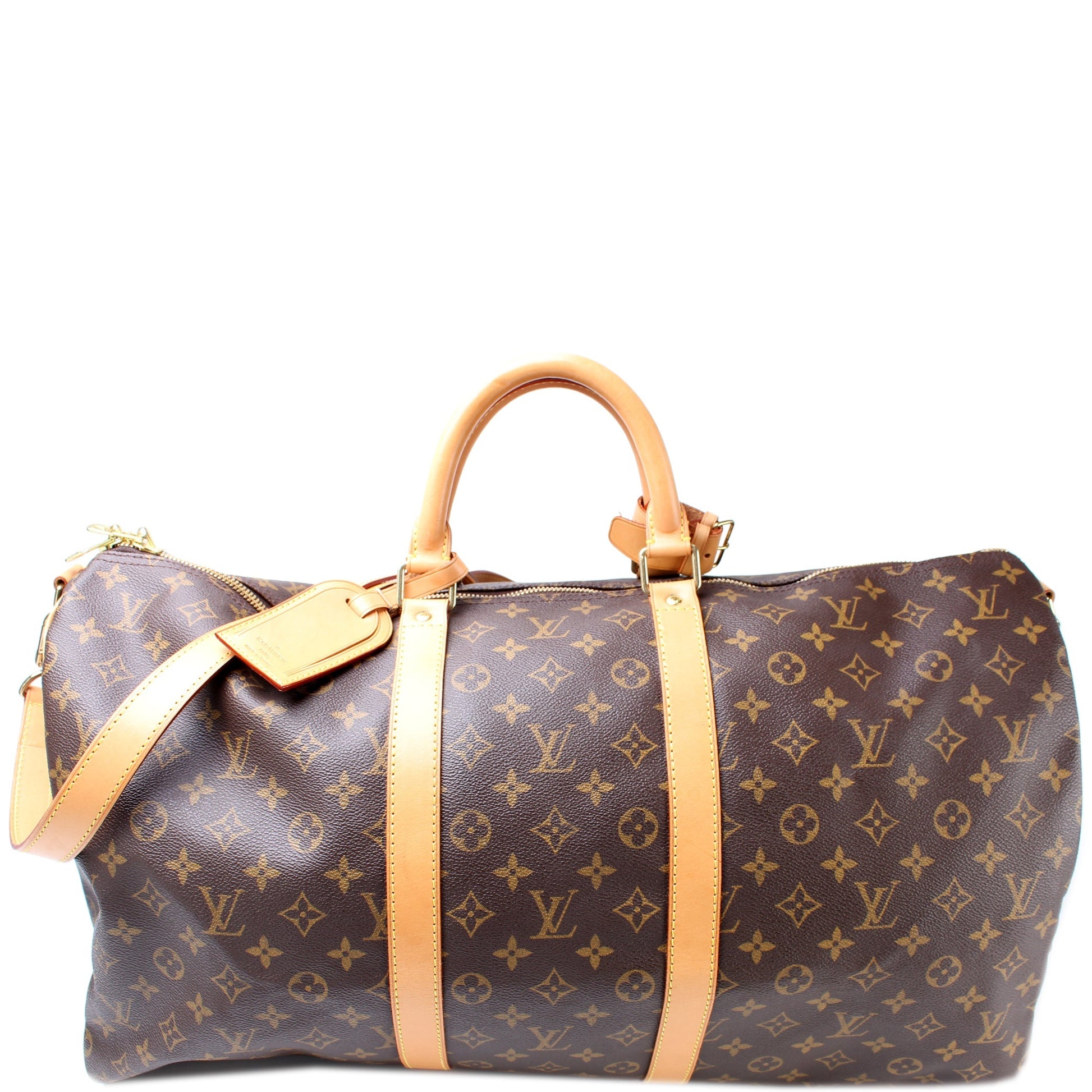 Louis Vuitton Keepall 55 Bandouliere Monogram Travel Bag Monogram 32