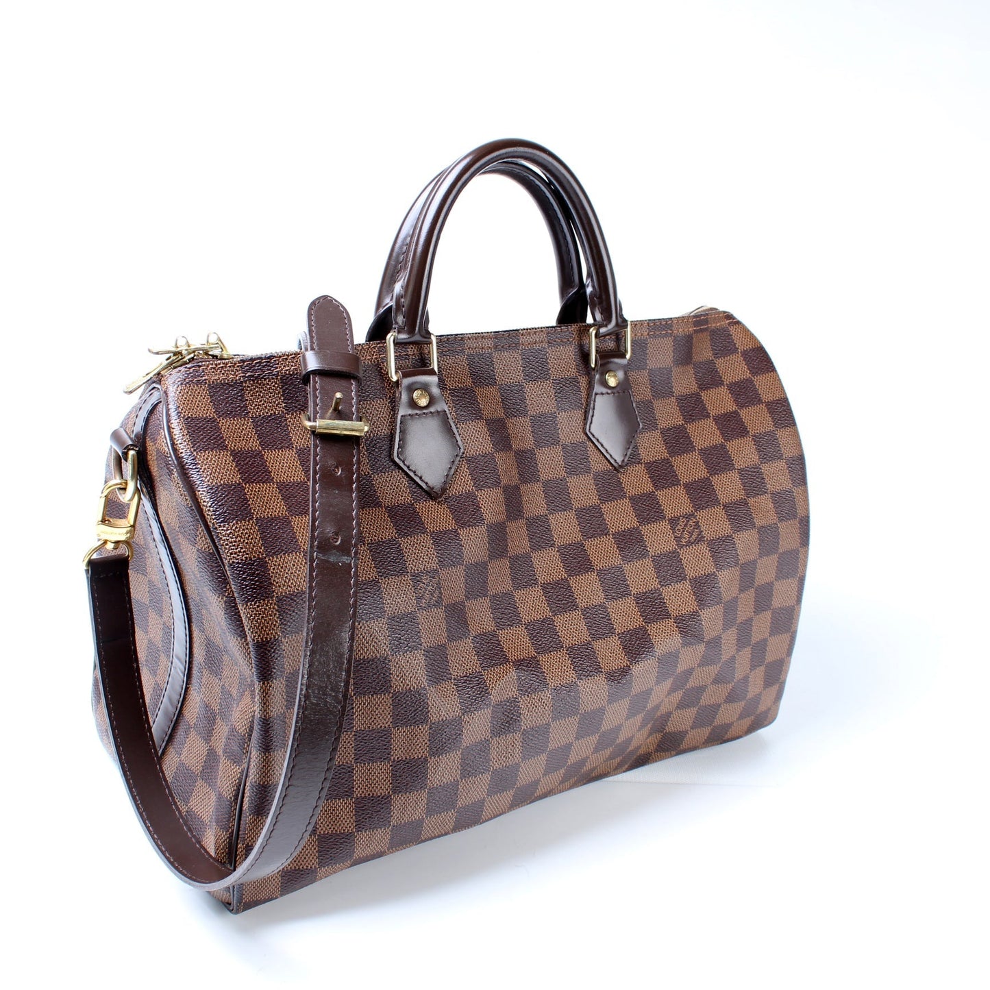 Louis Vuitton Speedy 35 Bandouliere Ebene Damier Handbag Ebene 1