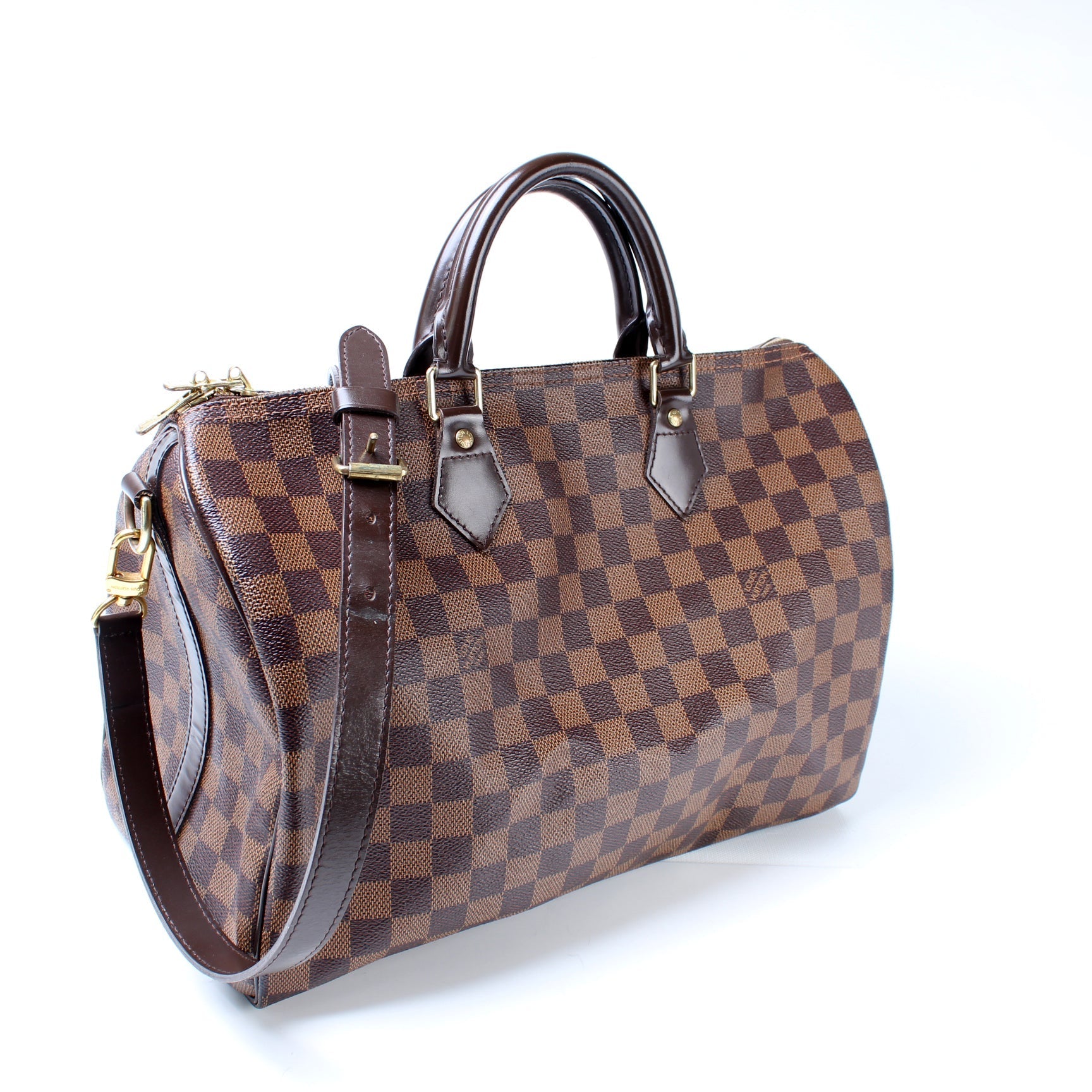 Louis Vuitton Speedy 35 Bandouliere Ebene Damier Handbag Ebene 1