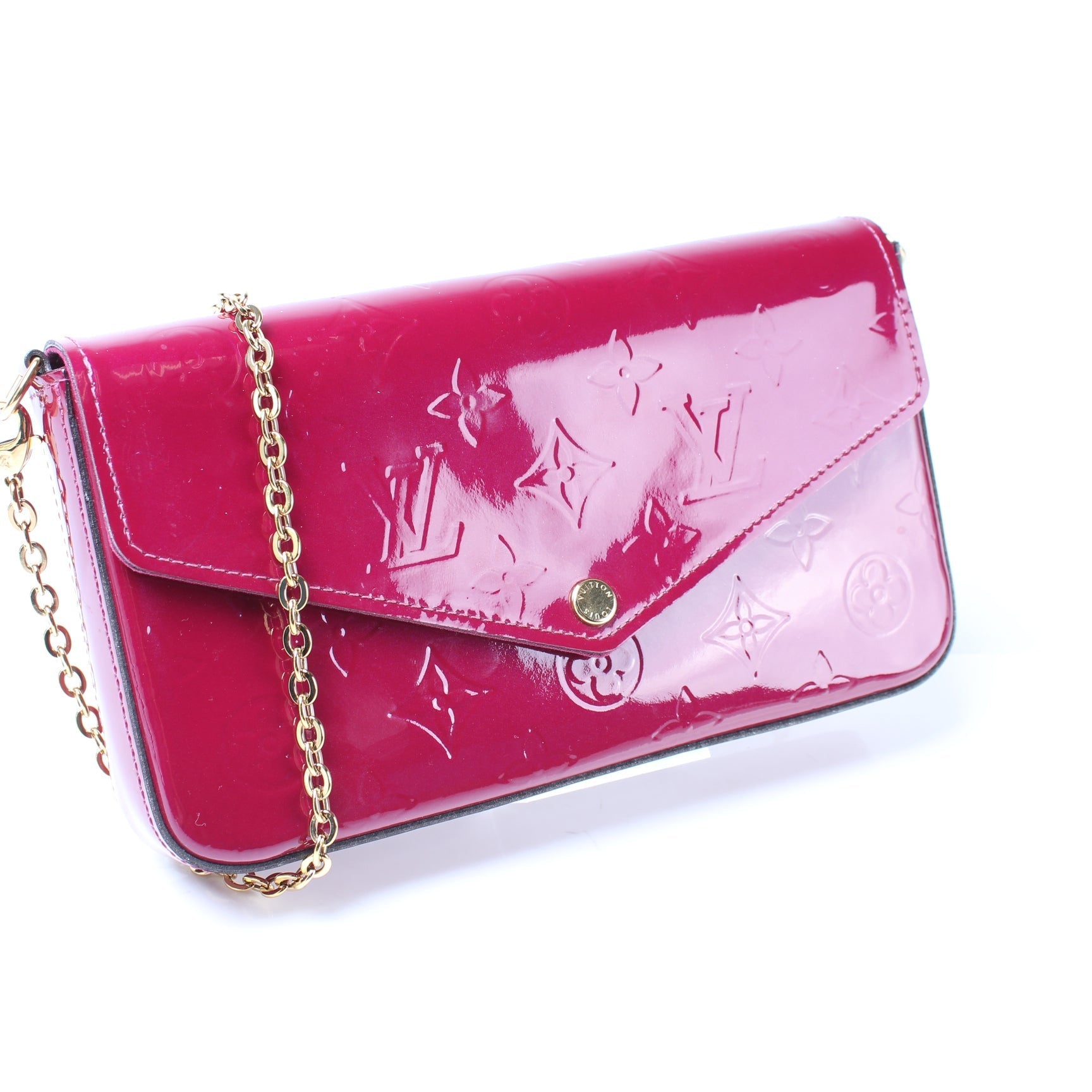 Louis Vuitton Pochette Felicie Vernis Clutch Bag Vernis 5