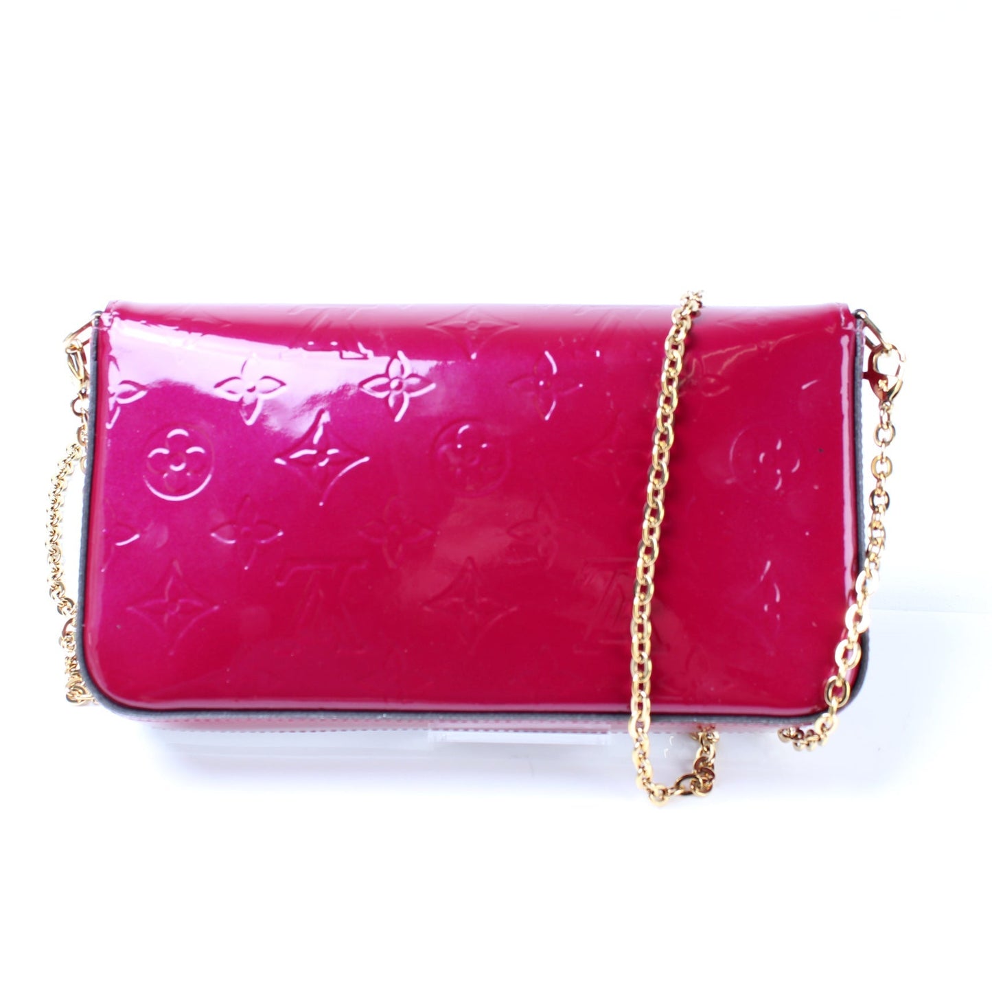 Louis Vuitton Pochette Felicie Vernis Clutch Bag Vernis 5