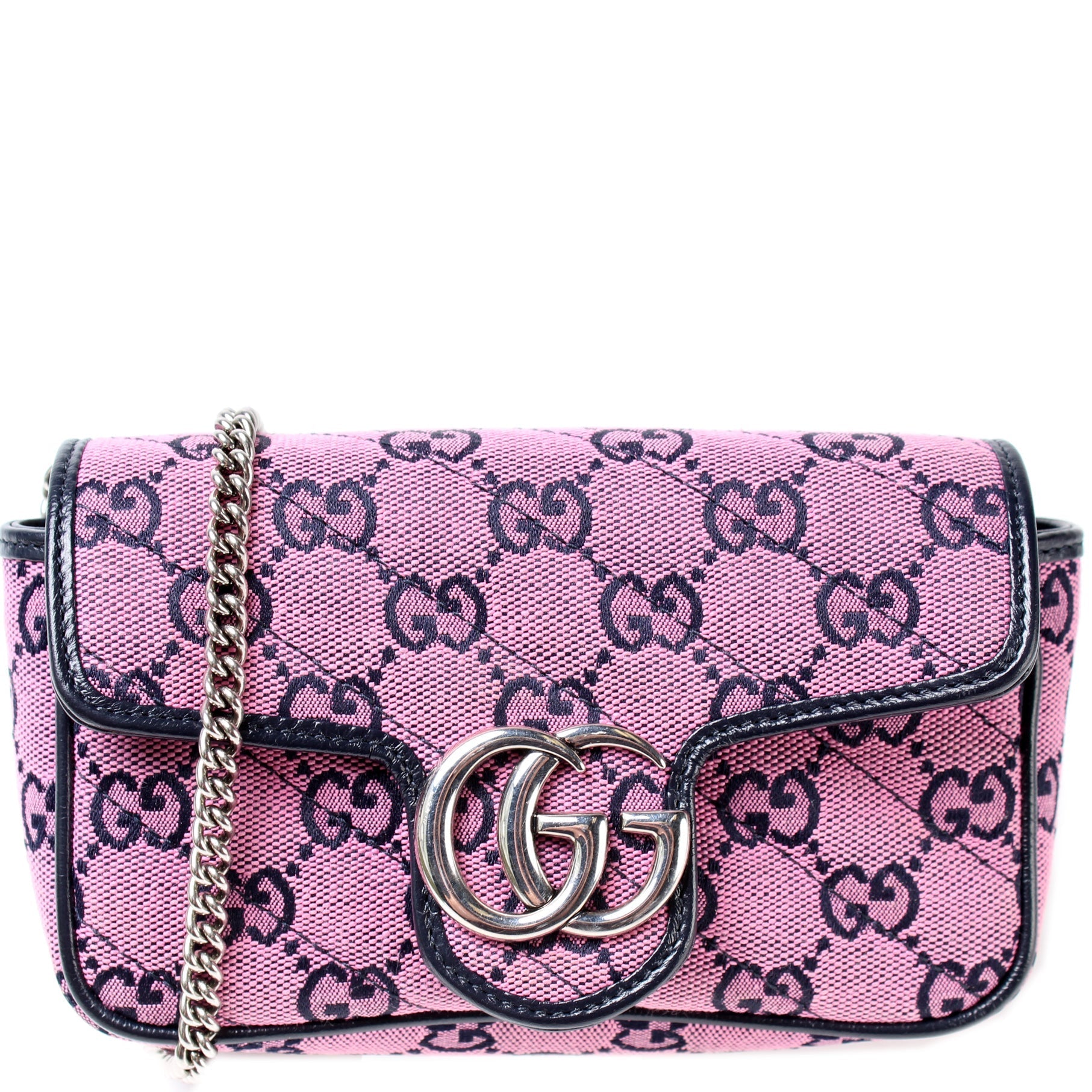 Gucci Marmont Canvas Mini Flap Travel Bag