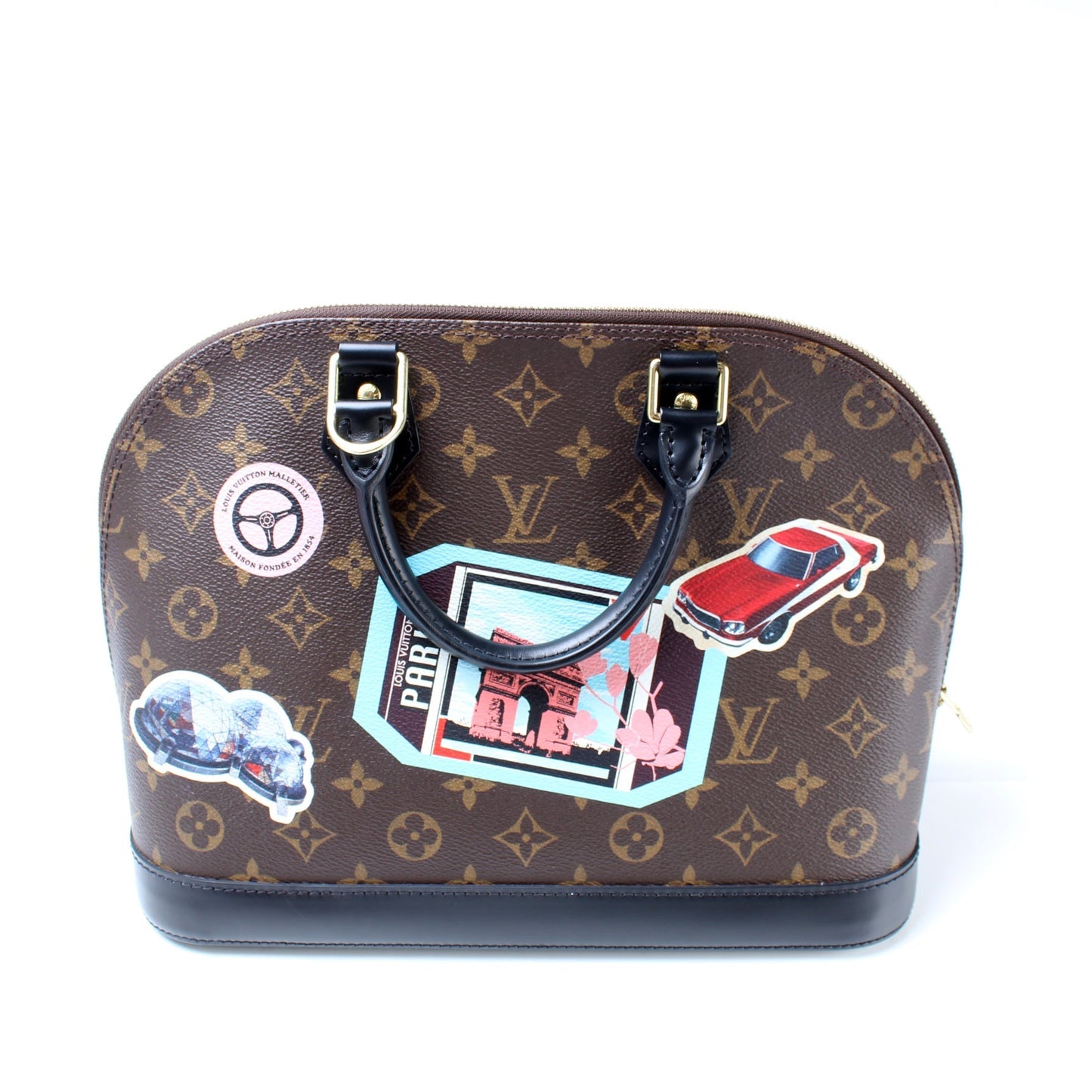 Louis Vuitton Alma PM World Tour Monogram Handbag