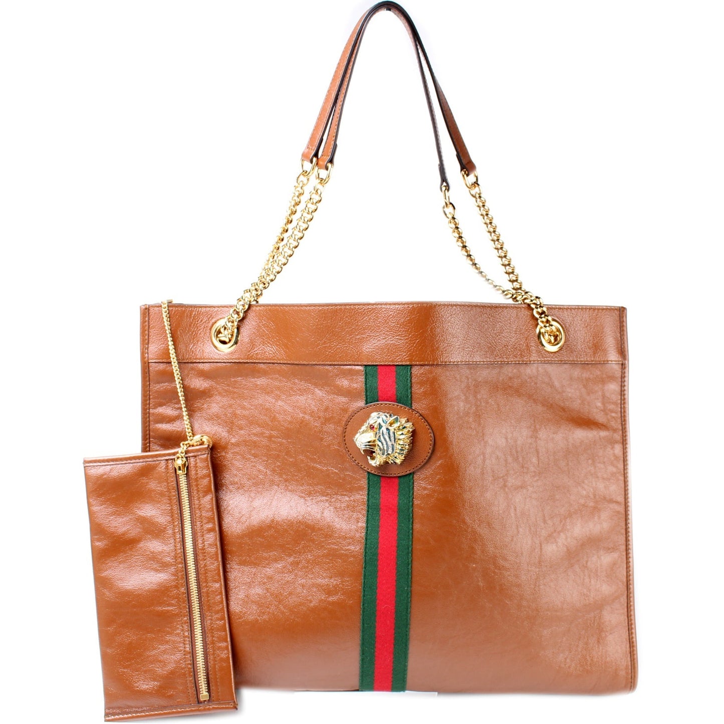Gucci Rajah Leather Tote Bag