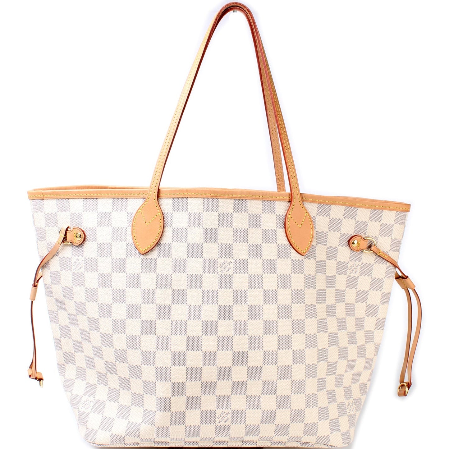 Louis Vuitton Neverfull MM Azur Damier Tote Bag Azur 90