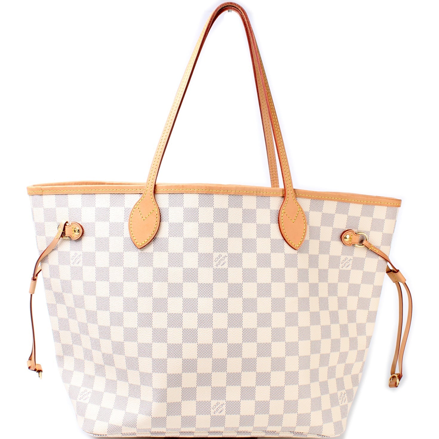 Louis Vuitton Neverfull MM Azur Damier Tote Bag Azur 90