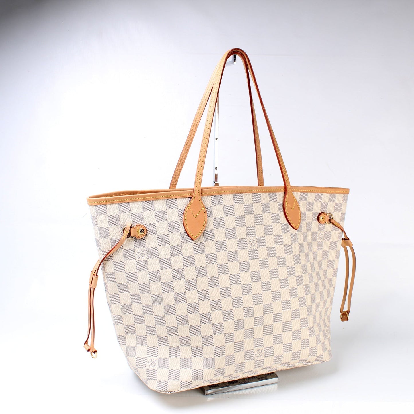 Louis Vuitton Neverfull MM Azur Damier Tote Bag Azur 90