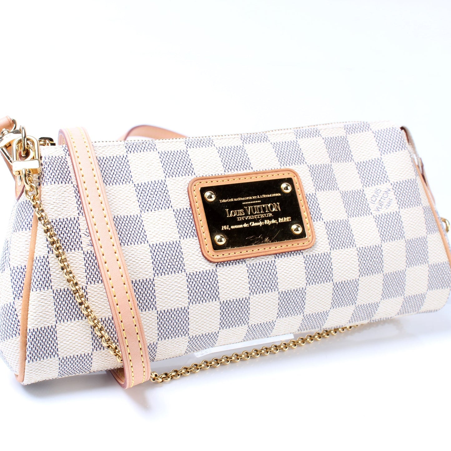 Louis Vuitton Eva Azur Damier Clutch Bag Azur 13