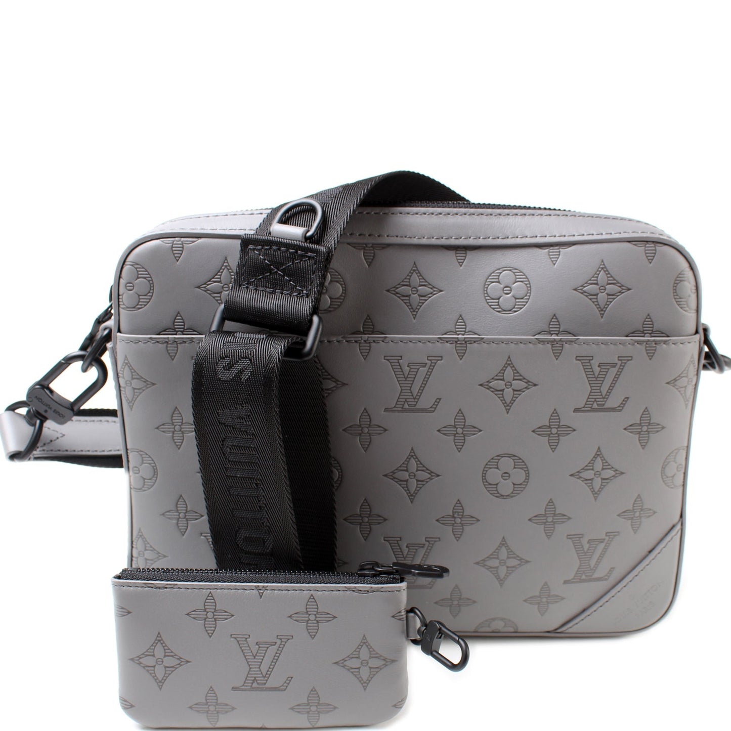 Louis Vuitton Duo Messenger Shadow Monogram Leather Crossbody Bag Leather 3