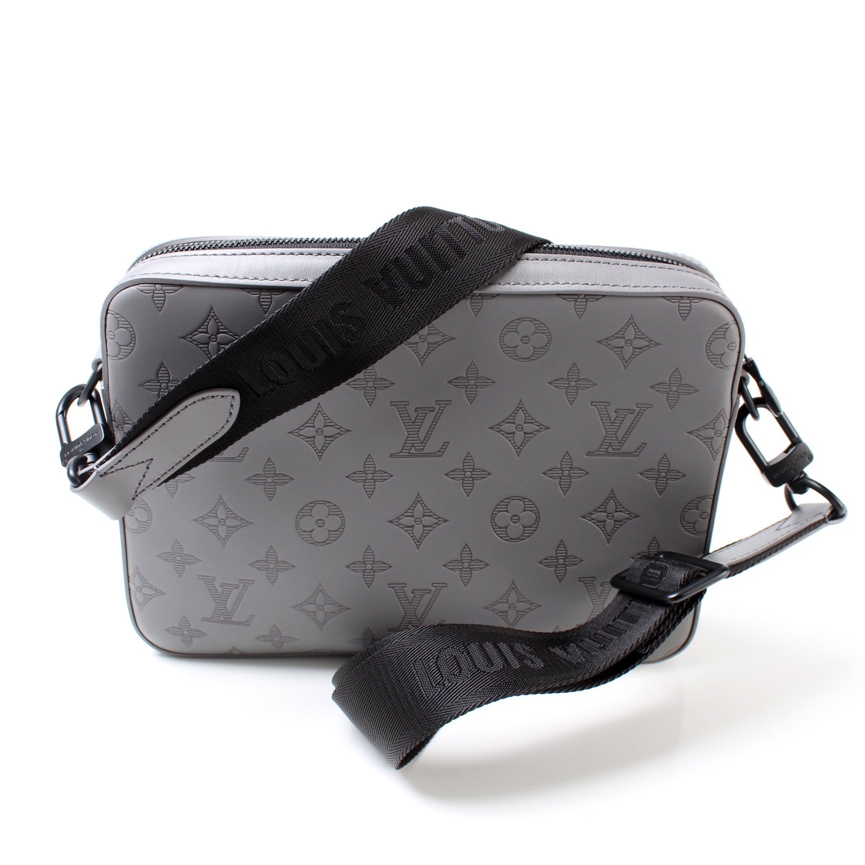 Louis Vuitton Duo Messenger Shadow Monogram Leather Crossbody Bag Leather 3