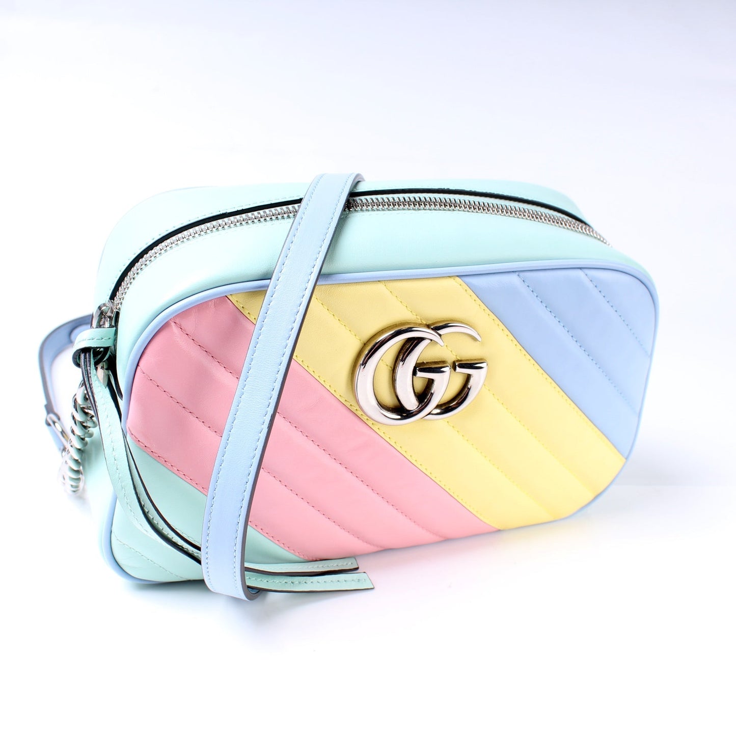 Gucci Marmont Camera Leather Small Crossbody Bag Bag 9