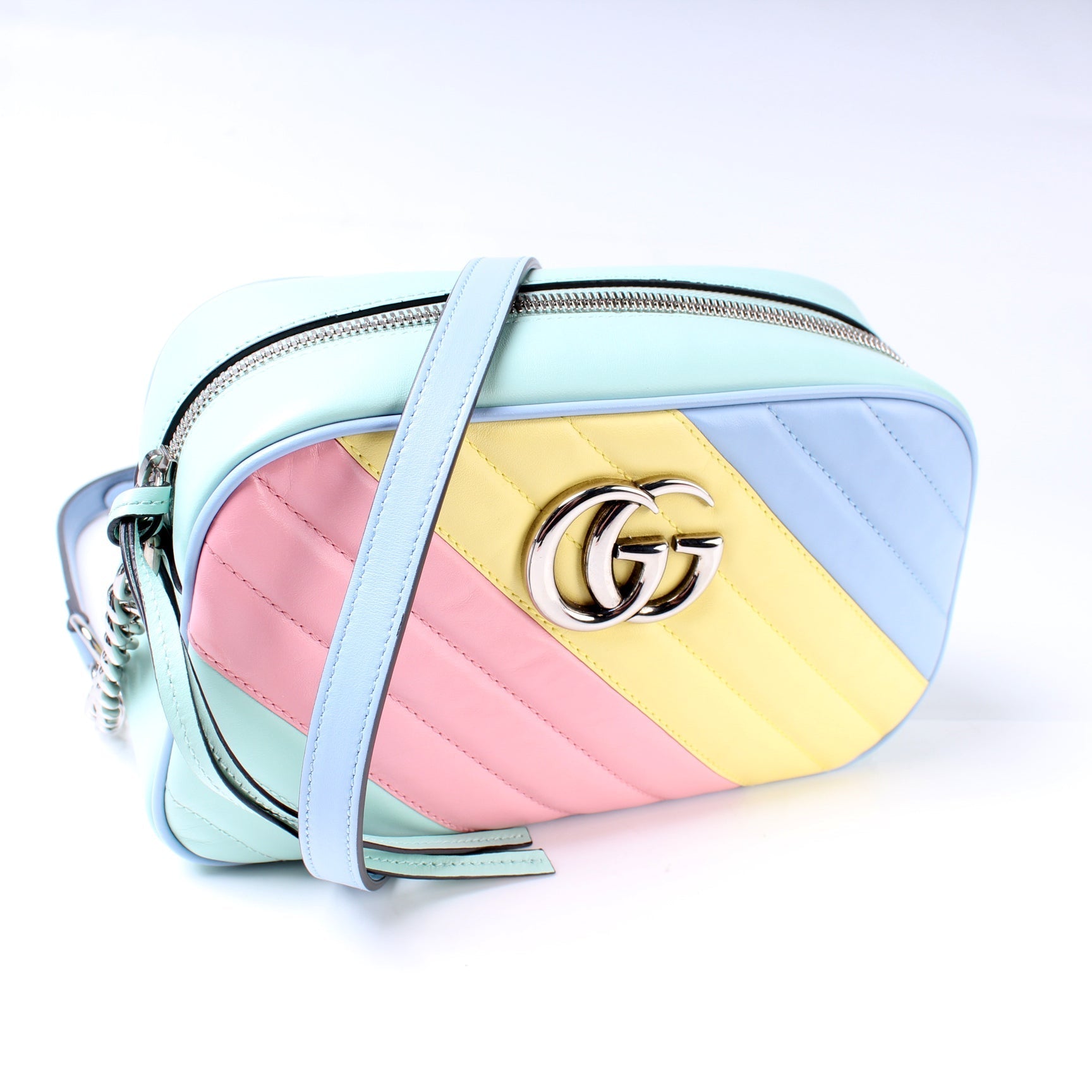 Gucci Marmont Camera Leather Small Crossbody Bag Bag 9
