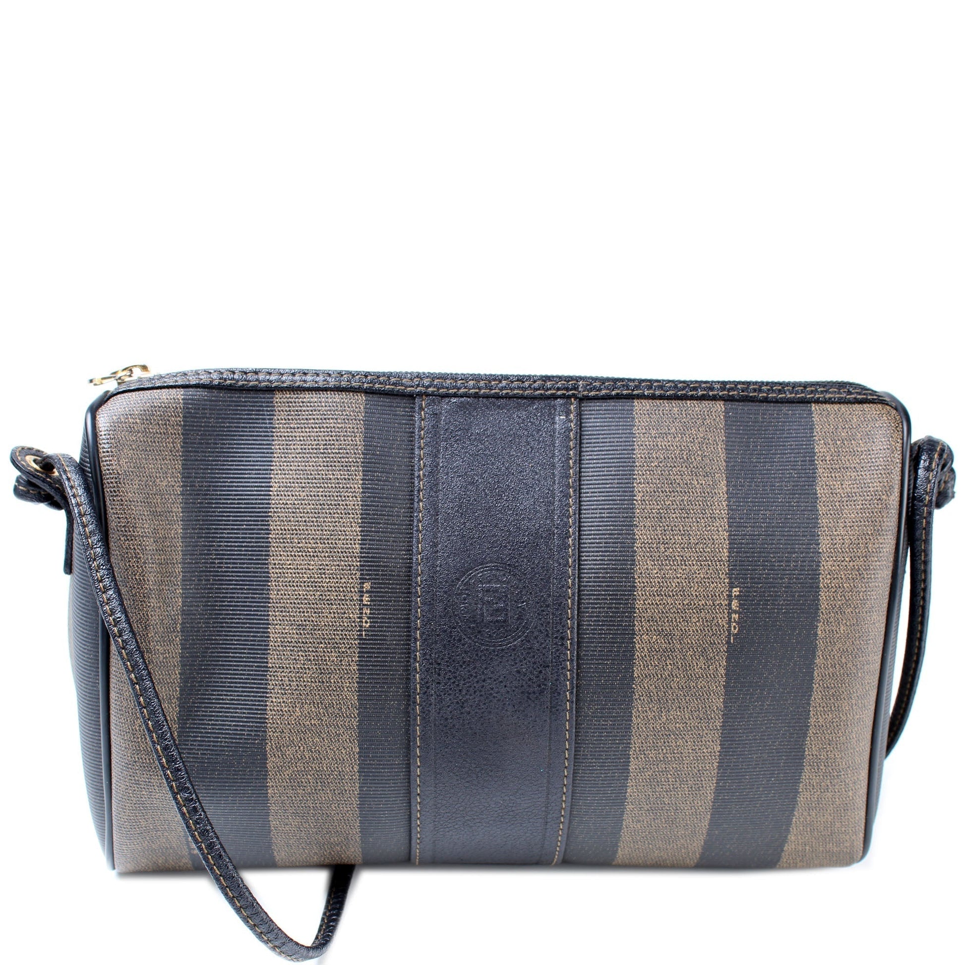 Fendi Pequin Stripe Crossbody Bag Pequin Stripe Crossbody