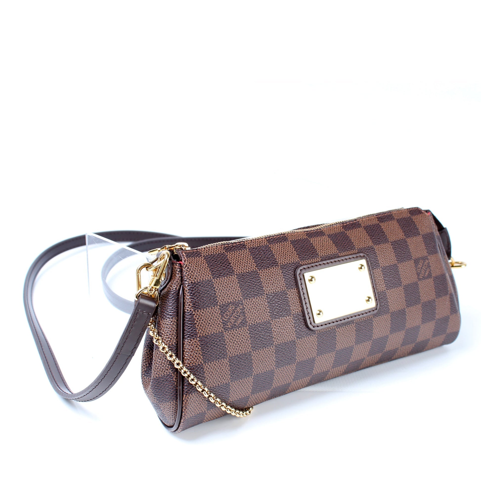 Louis Vuitton Eva Ebene Damier Clutch Bag Ebene 32