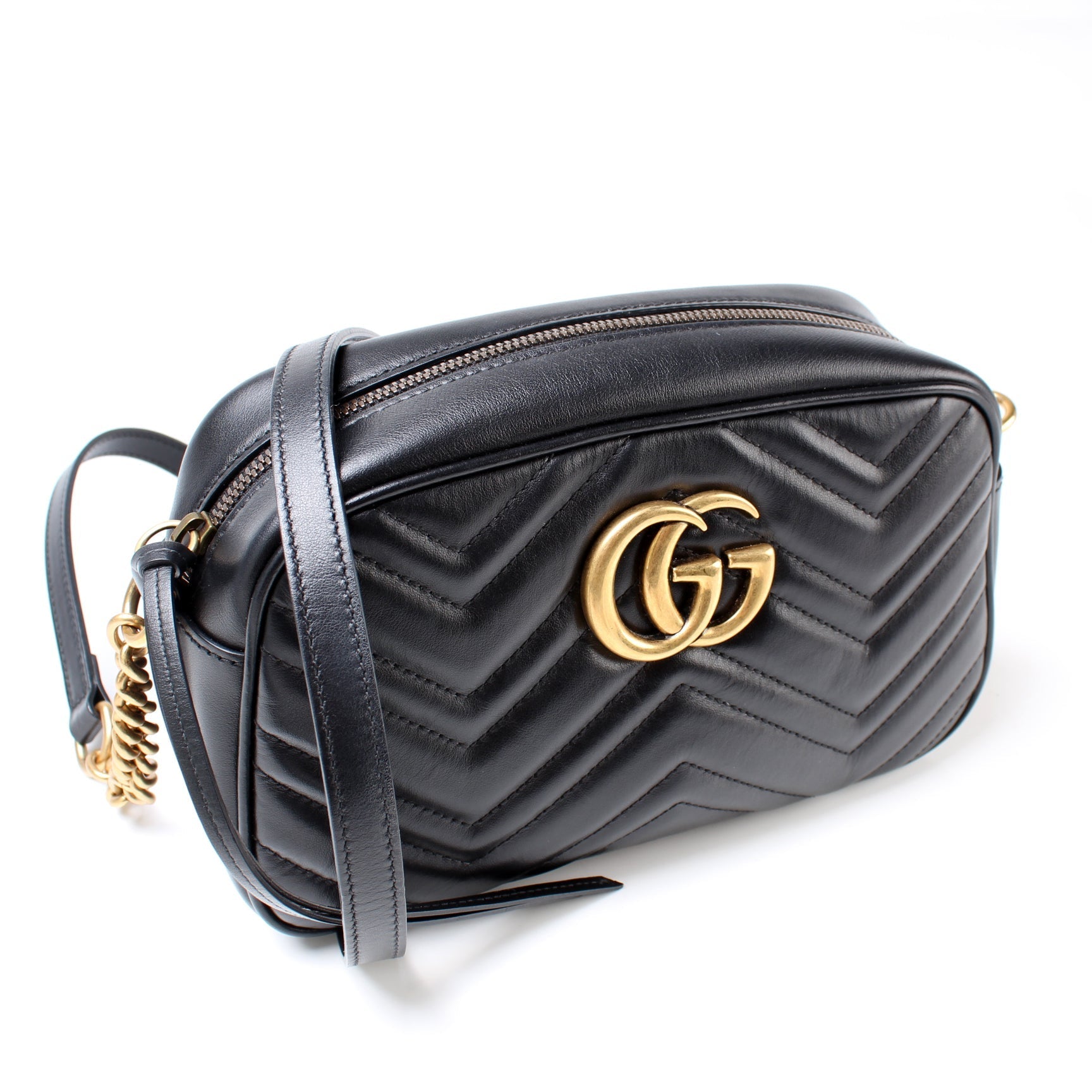 Gucci Marmont Camera Leather Small Crossbody Bag Bag 22