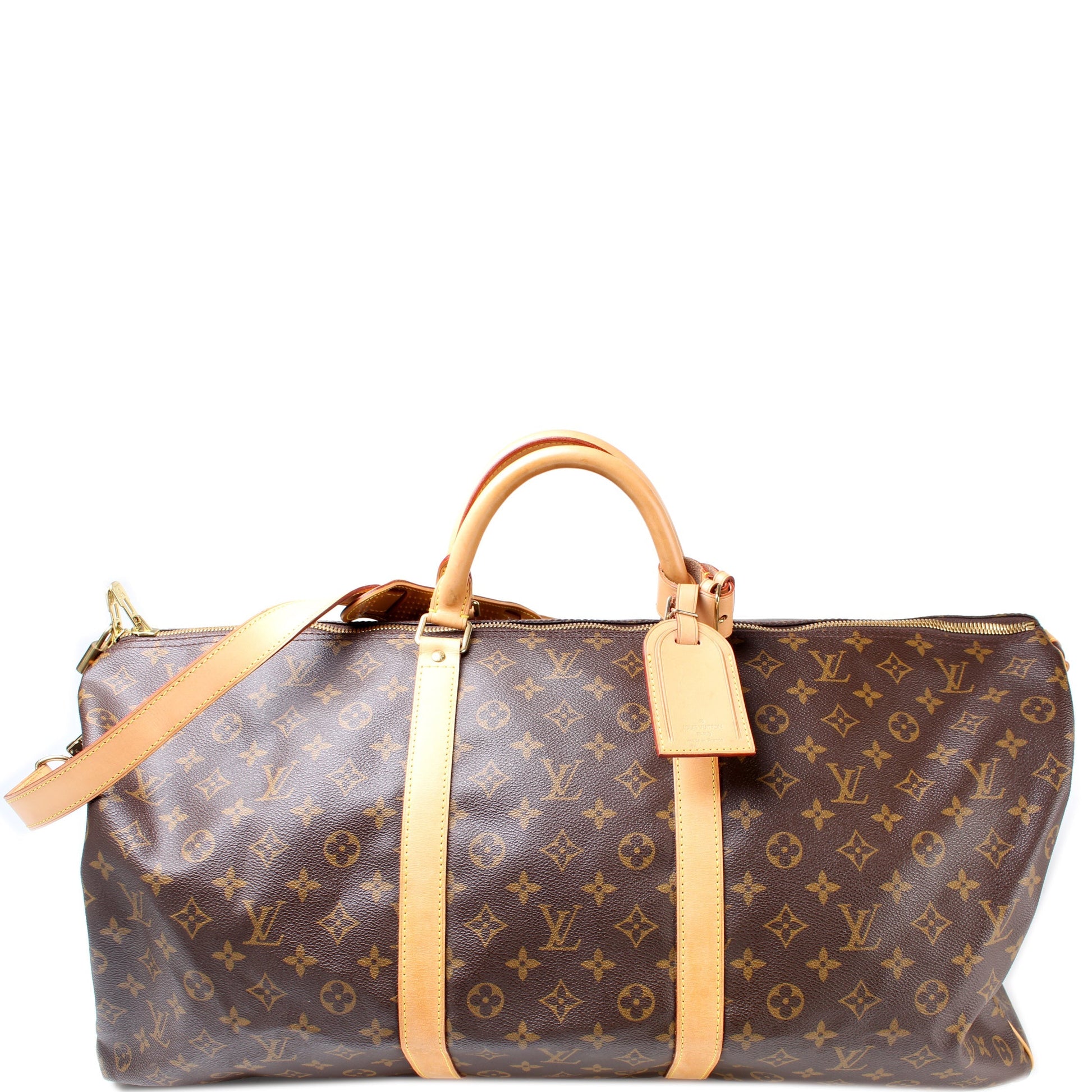 Louis Vuitton Keepall 60 Bandouliere Monogram Travel Bag Monogram 33