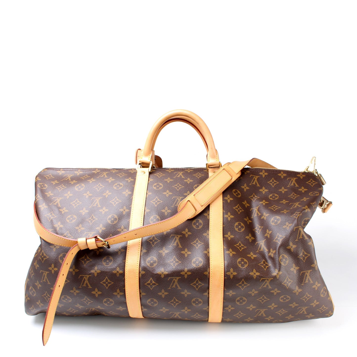 Louis Vuitton Keepall 60 Bandouliere Monogram Travel Bag Monogram 33