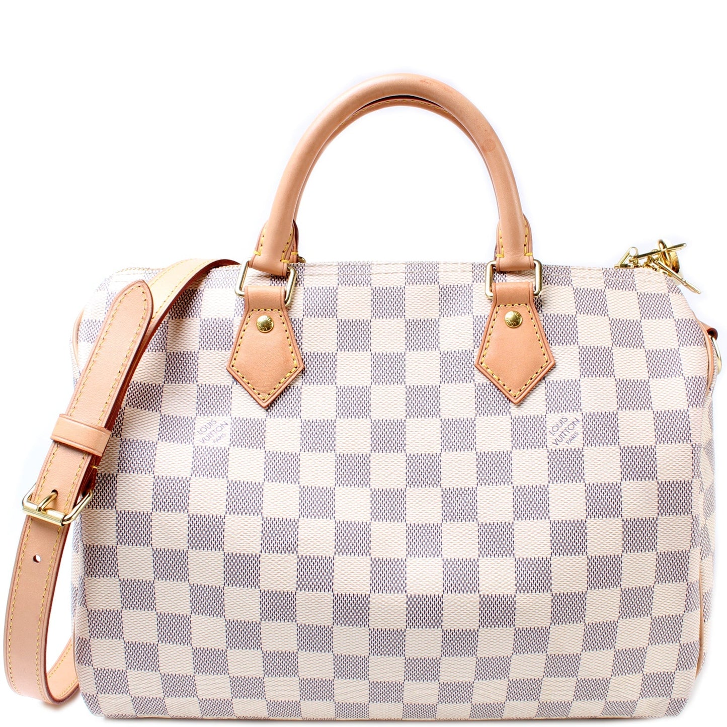 Louis Vuitton Speedy 30 Bandouliere Azur Damier Handbag Azur 14