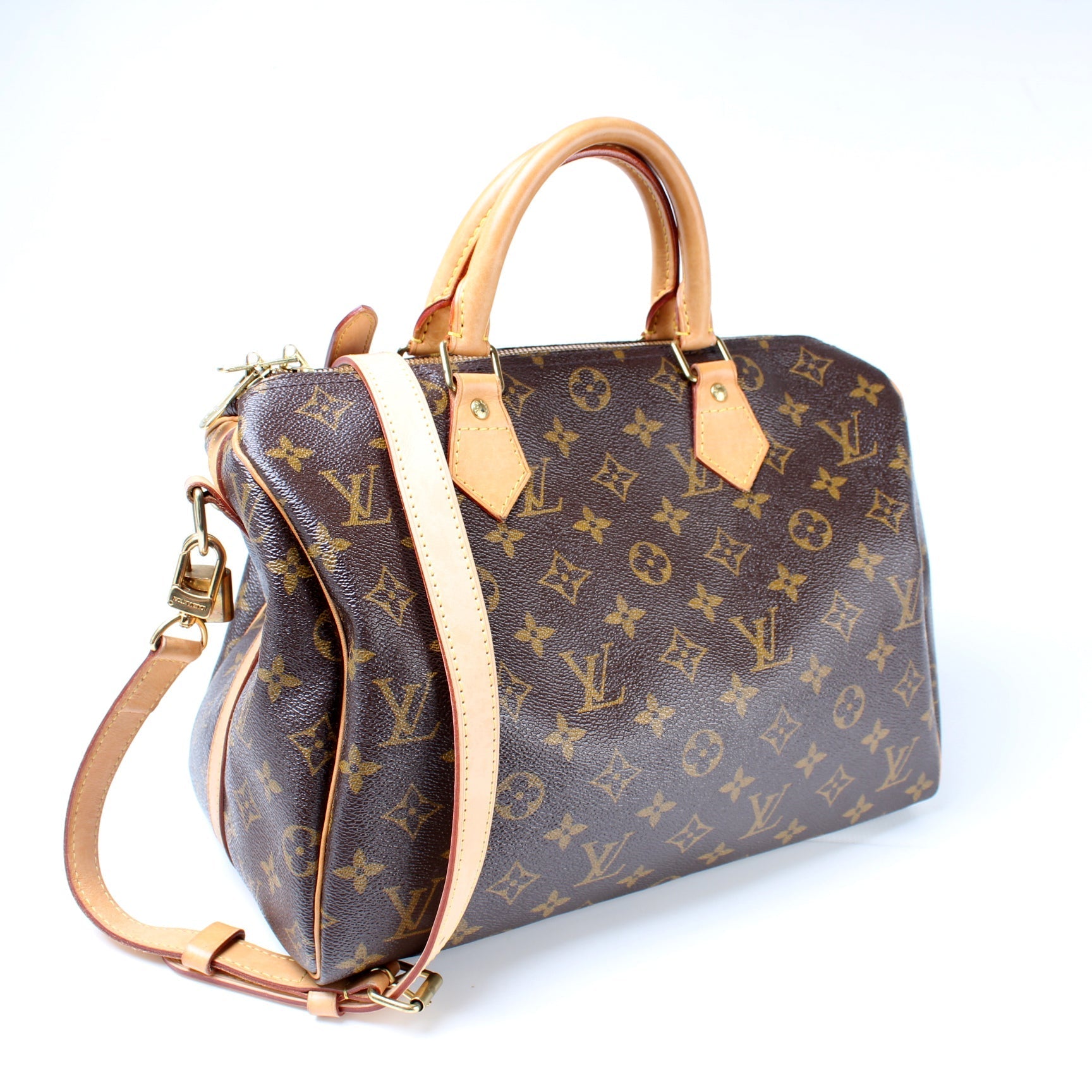 Louis Vuitton Speedy 30 Bandouliere Monogram Handbag Monogram 6