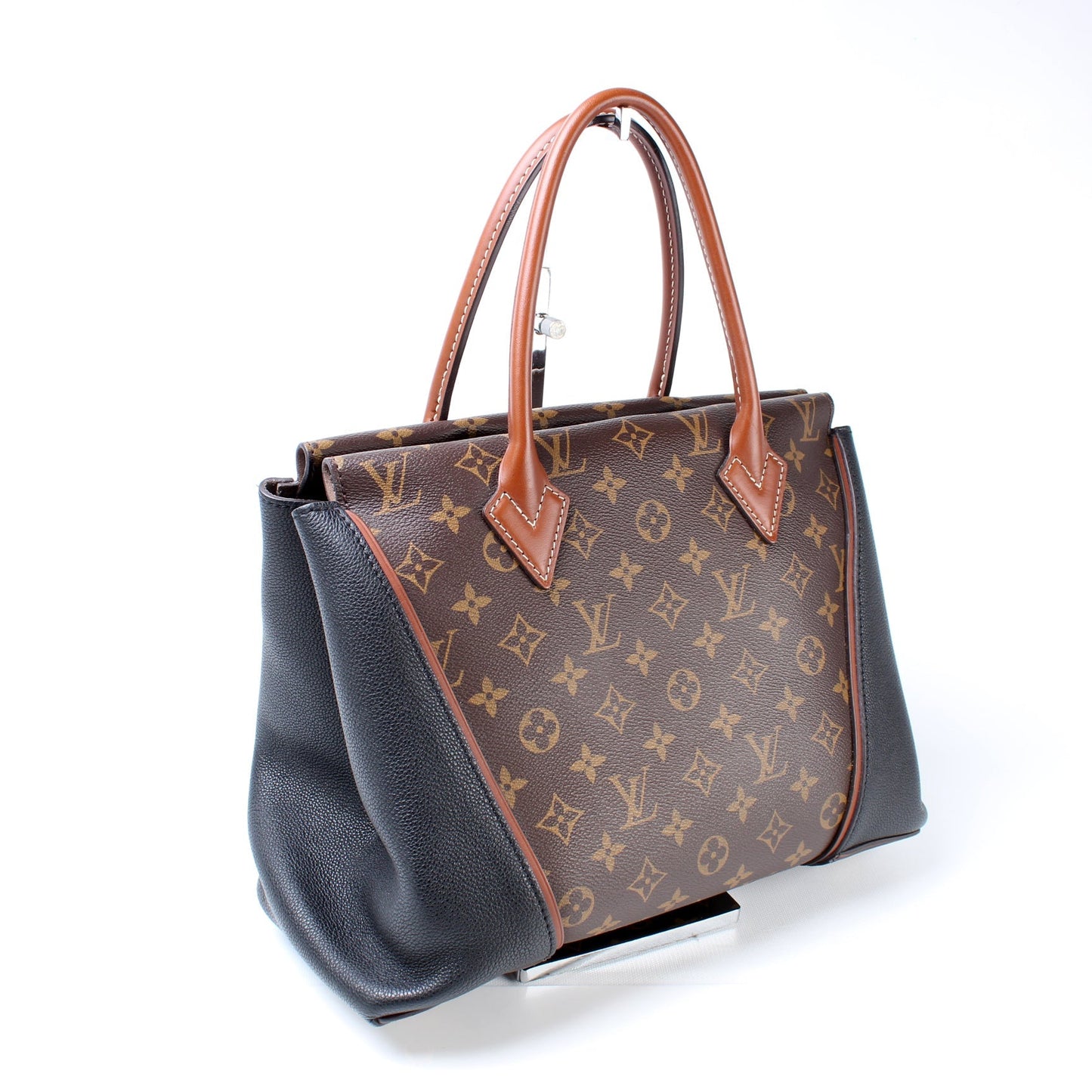 Louis Vuitton W Monogram Leather Tote Bag