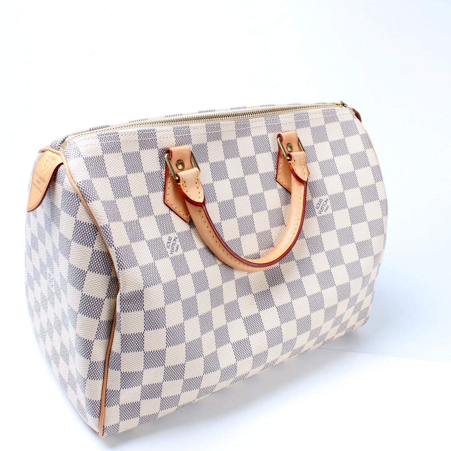 Louis Vuitton Speedy 30 Azur Damier Handbag Azur 35