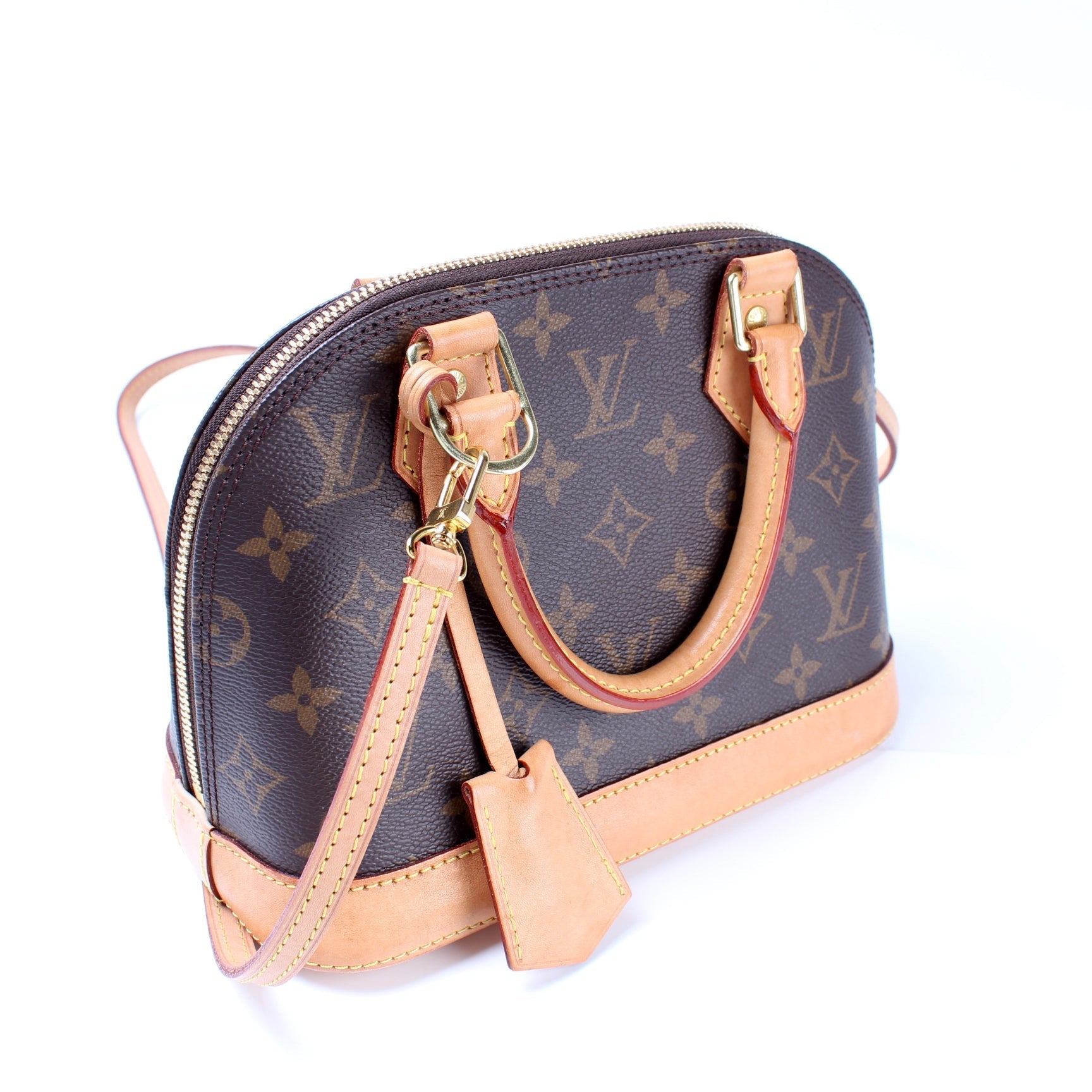 Louis Vuitton Alma BB Monogram Handbag Monogram 7