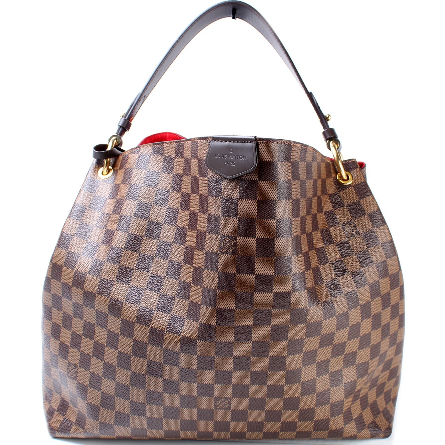 Louis Vuitton Graceful MM Ebene Damier Handbag Ebene 16