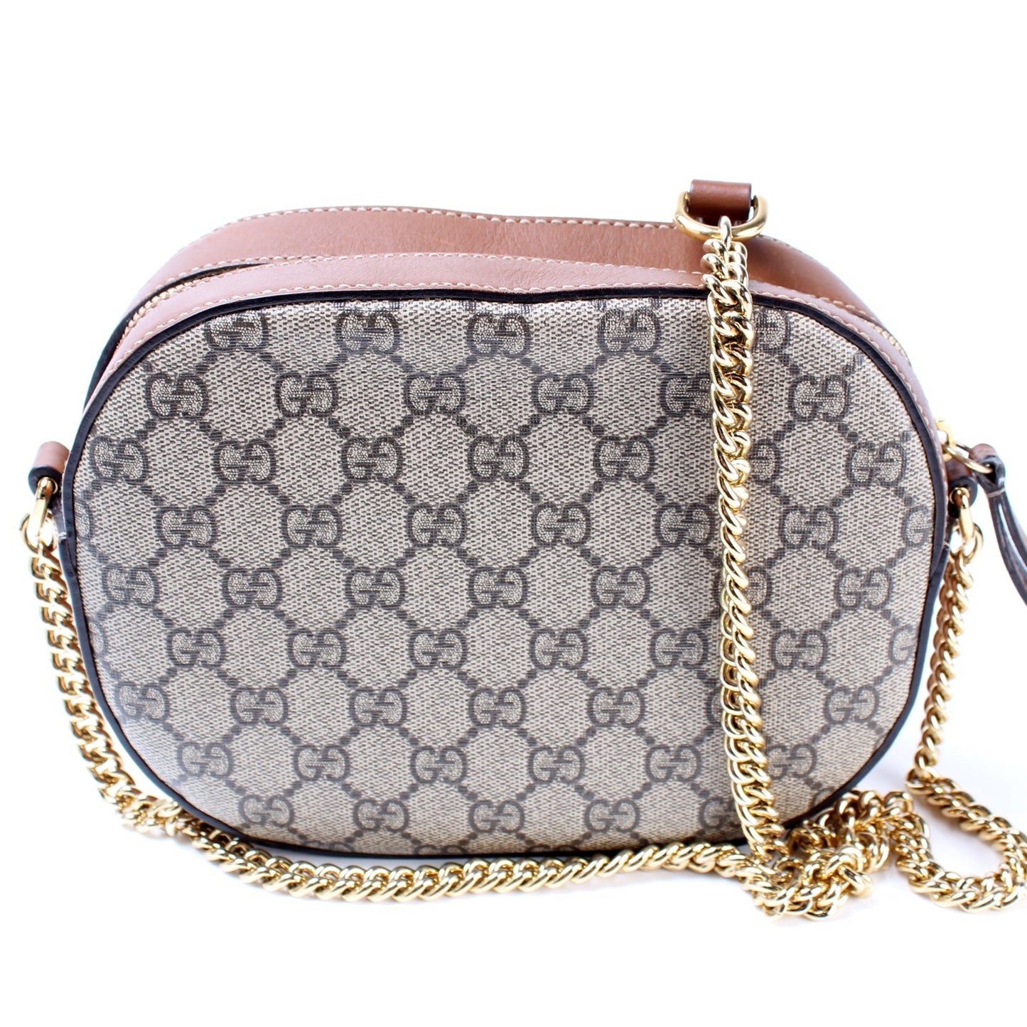 Gucci GG Supreme Embellished Bee Mini Chain Travel Bag