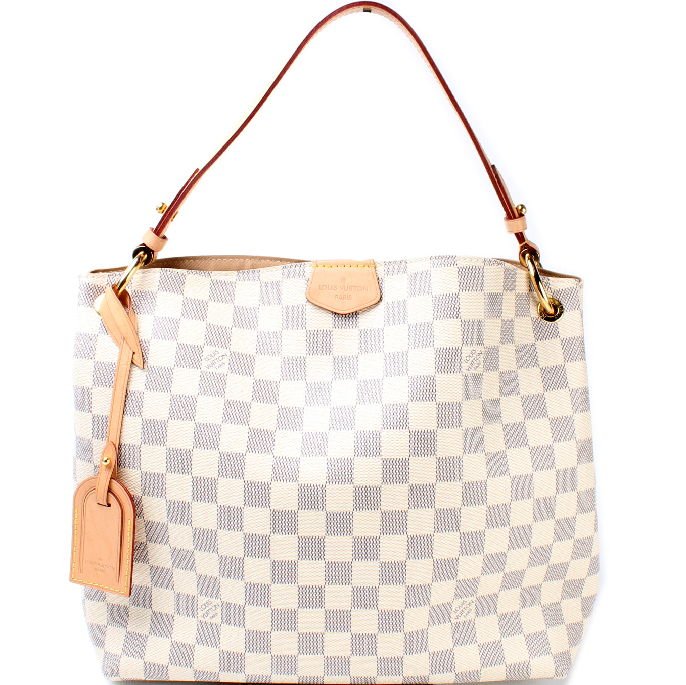 Louis Vuitton Graceful PM Azur Damier Handbag Azur 9