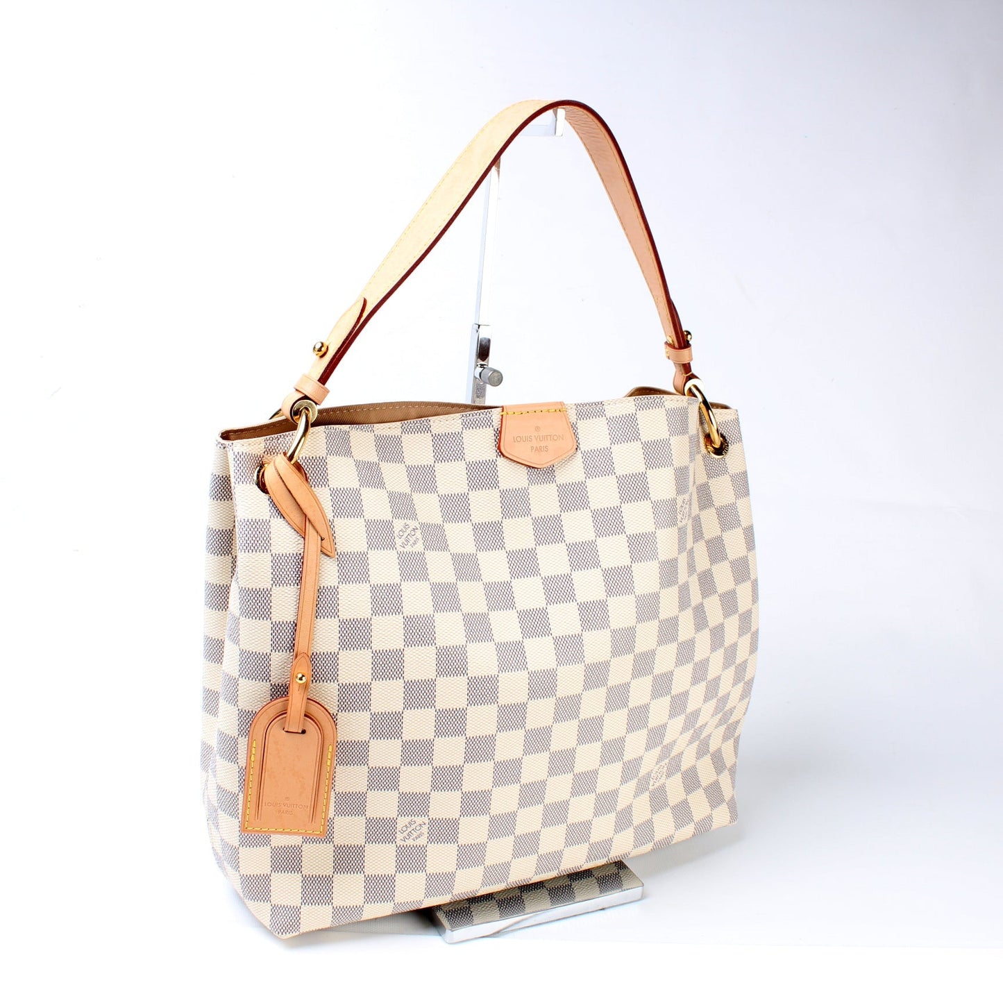 Louis Vuitton Graceful PM Azur Damier Handbag Azur 9