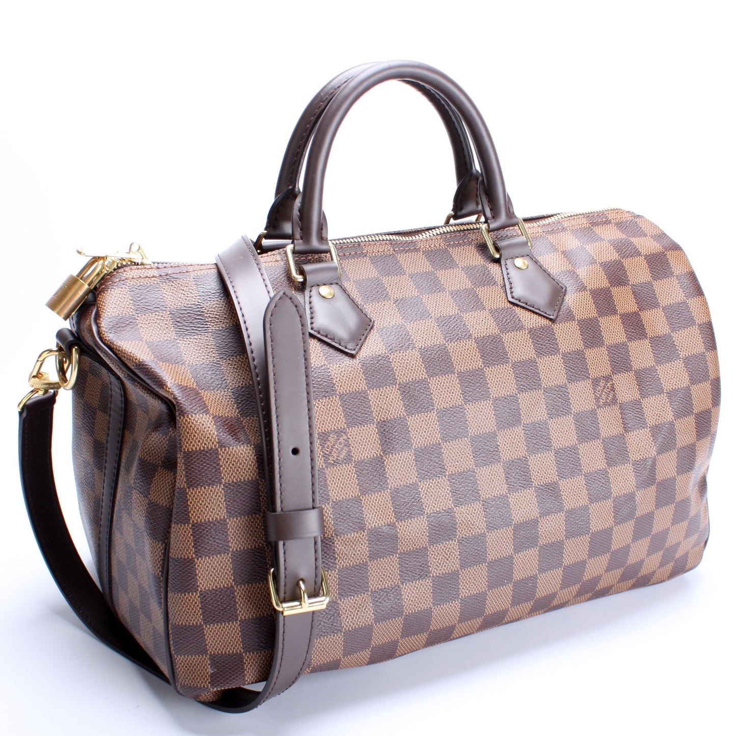 Louis Vuitton Speedy 30 Bandouliere Ebene Damier Handbag Ebene 8