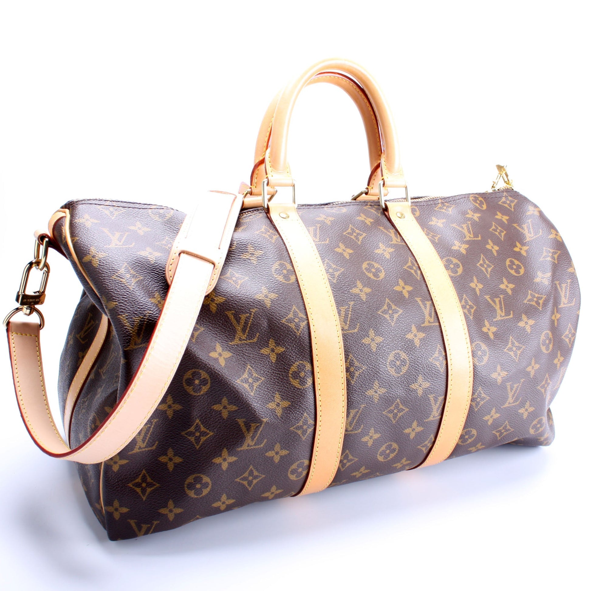 Louis Vuitton Keepall 45 Bandouliere Monogram Travel Bag Monogram 15