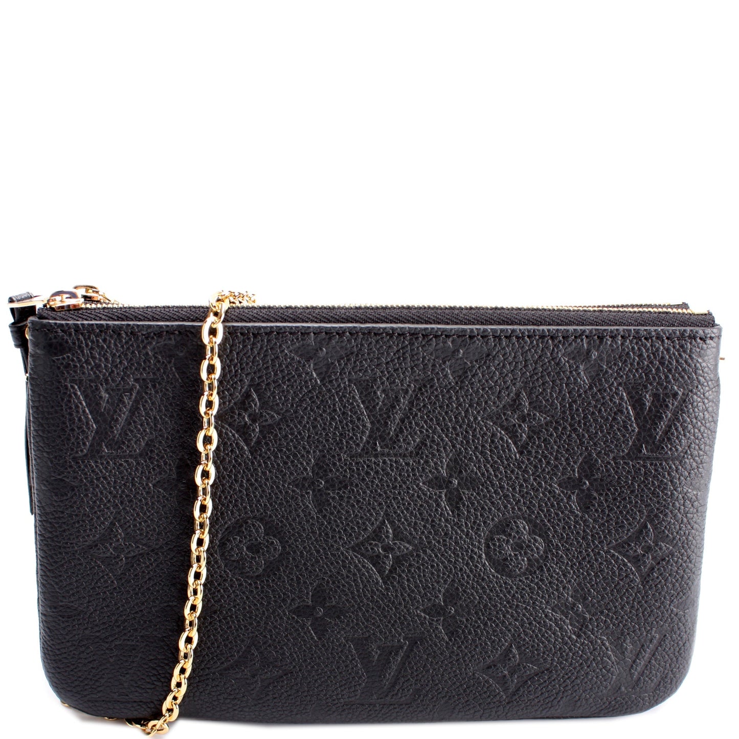 Louis Vuitton Double Zip Pochette Empreinte Clutch Bag Pochette Empreinte