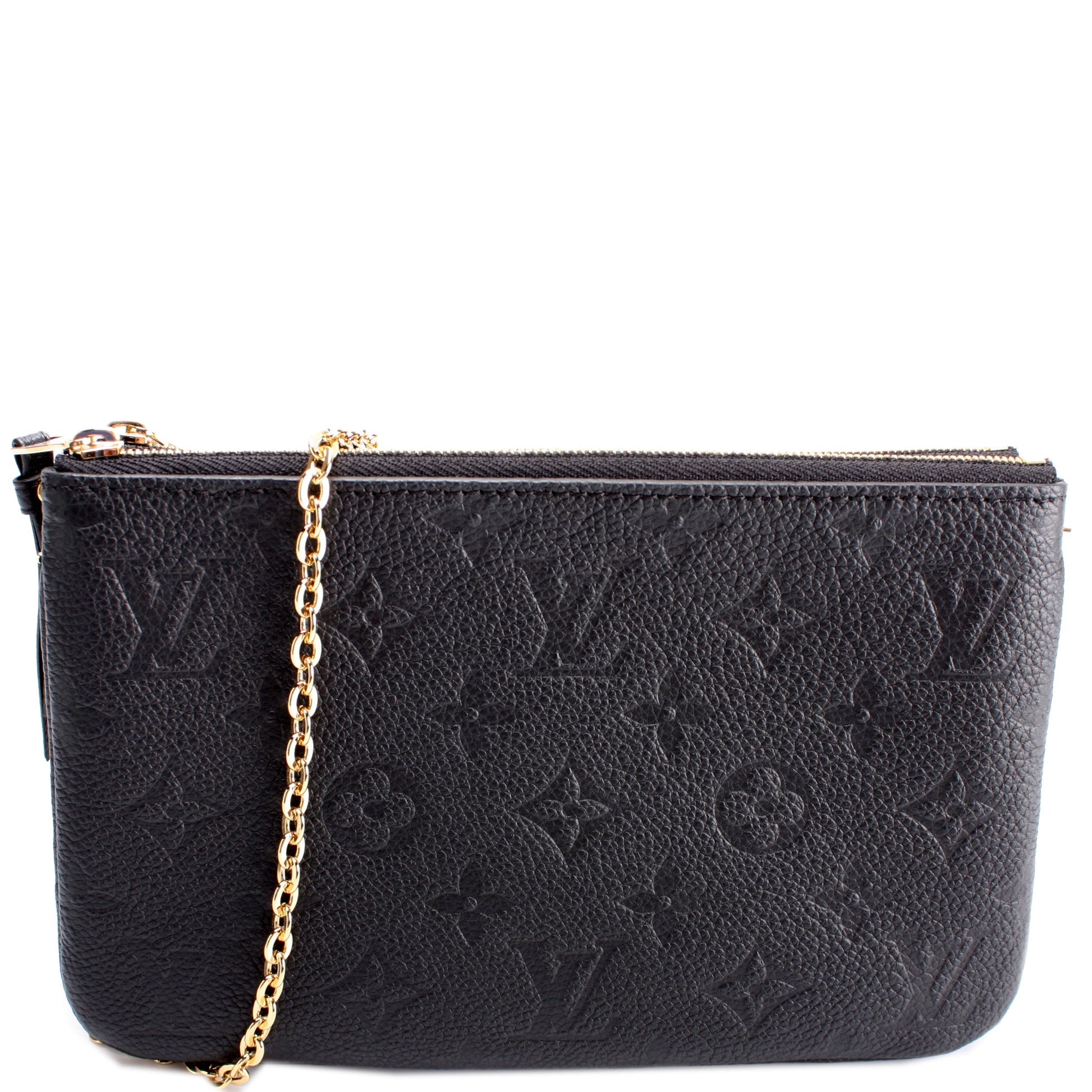 Louis Vuitton Double Zip Pochette Empreinte Clutch Bag Pochette Empreinte