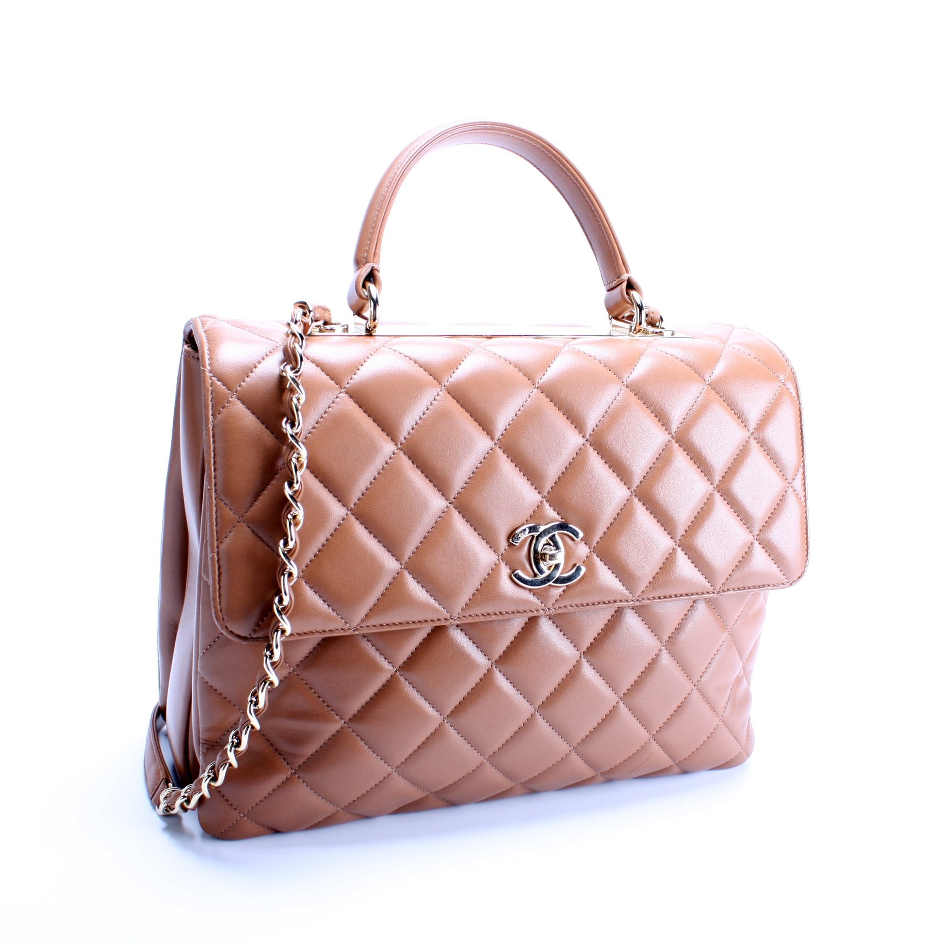 Chanel Trendy Top Handle Lambskin 23M Handbag