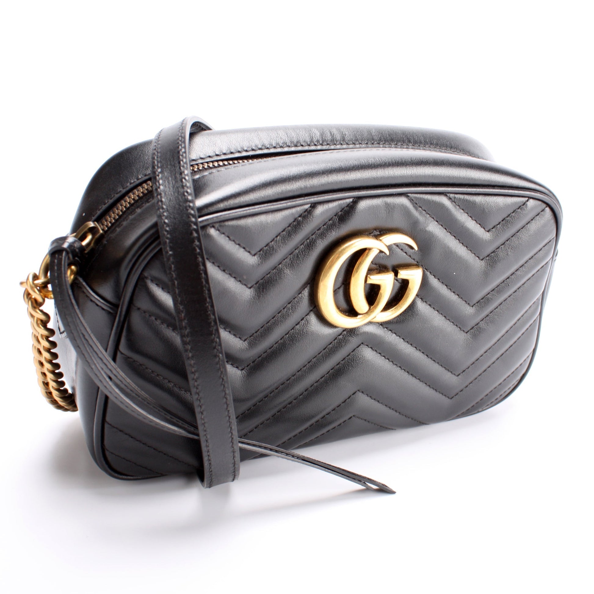 Gucci Marmont Camera Leather Small Crossbody Bag Bag 25