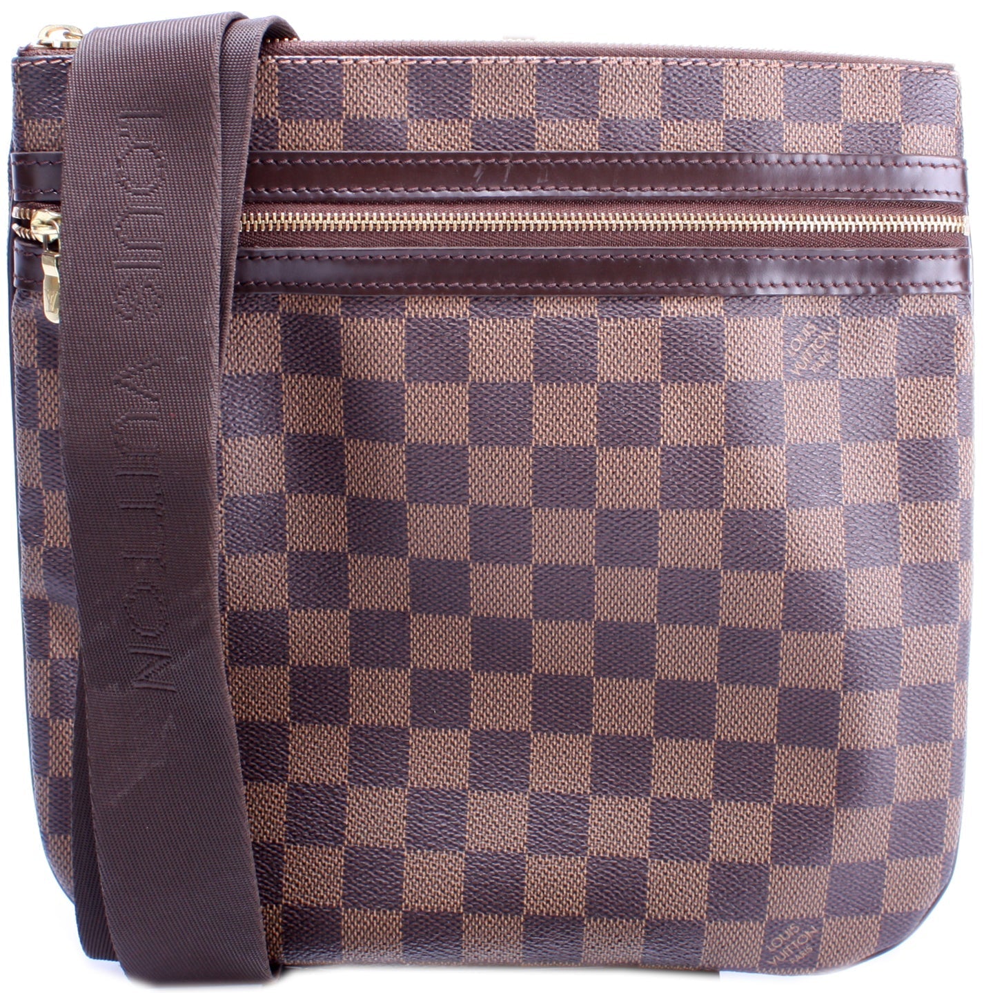 Louis Vuitton Pochette Bosphore Ebene Damier Clutch Bag Ebene 14
