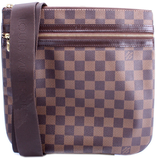 Louis Vuitton Pochette Bosphore Ebene Damier Clutch Bag Ebene 14