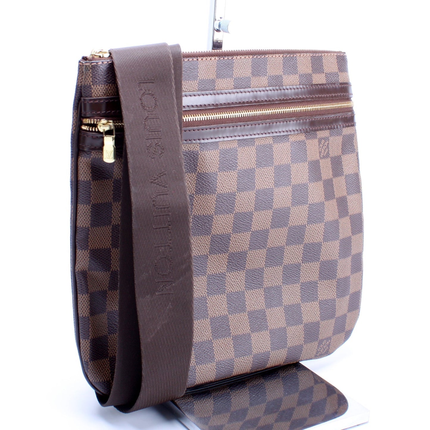 Louis Vuitton Pochette Bosphore Ebene Damier Clutch Bag Ebene 14