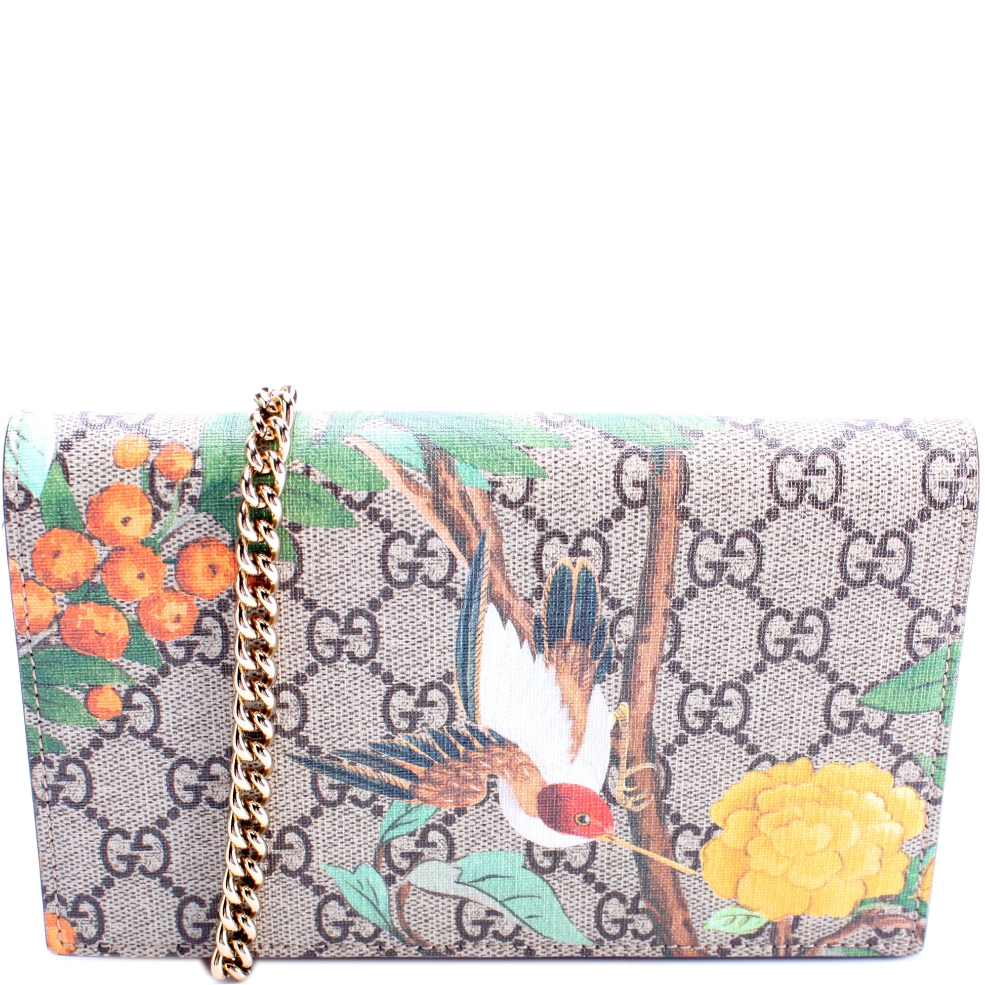 Gucci GG Supreme Tian Mini Chain Travel Bag